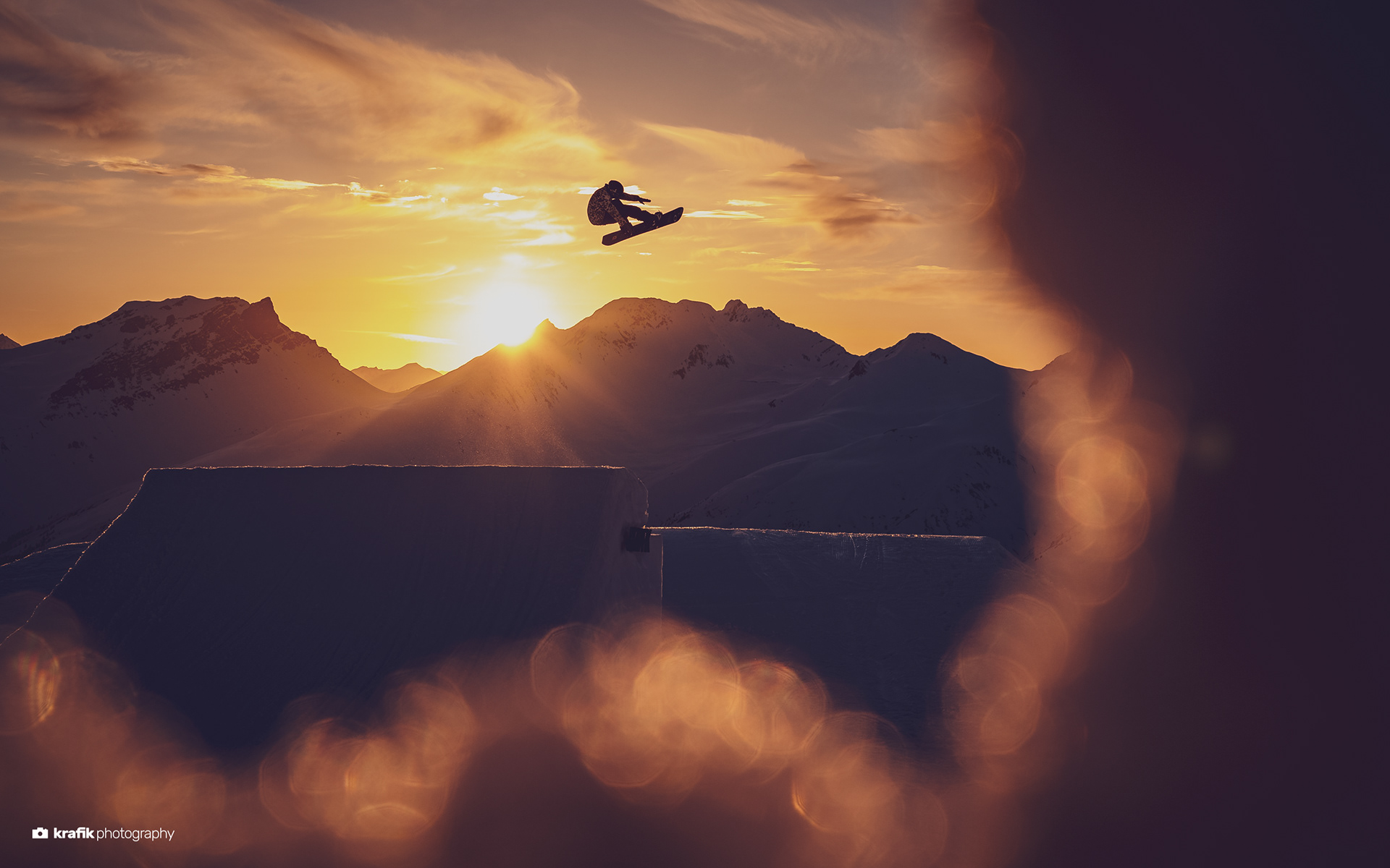 Snowboarder - JatzPark Skiresort Jakoshorn Davos Switzerland
