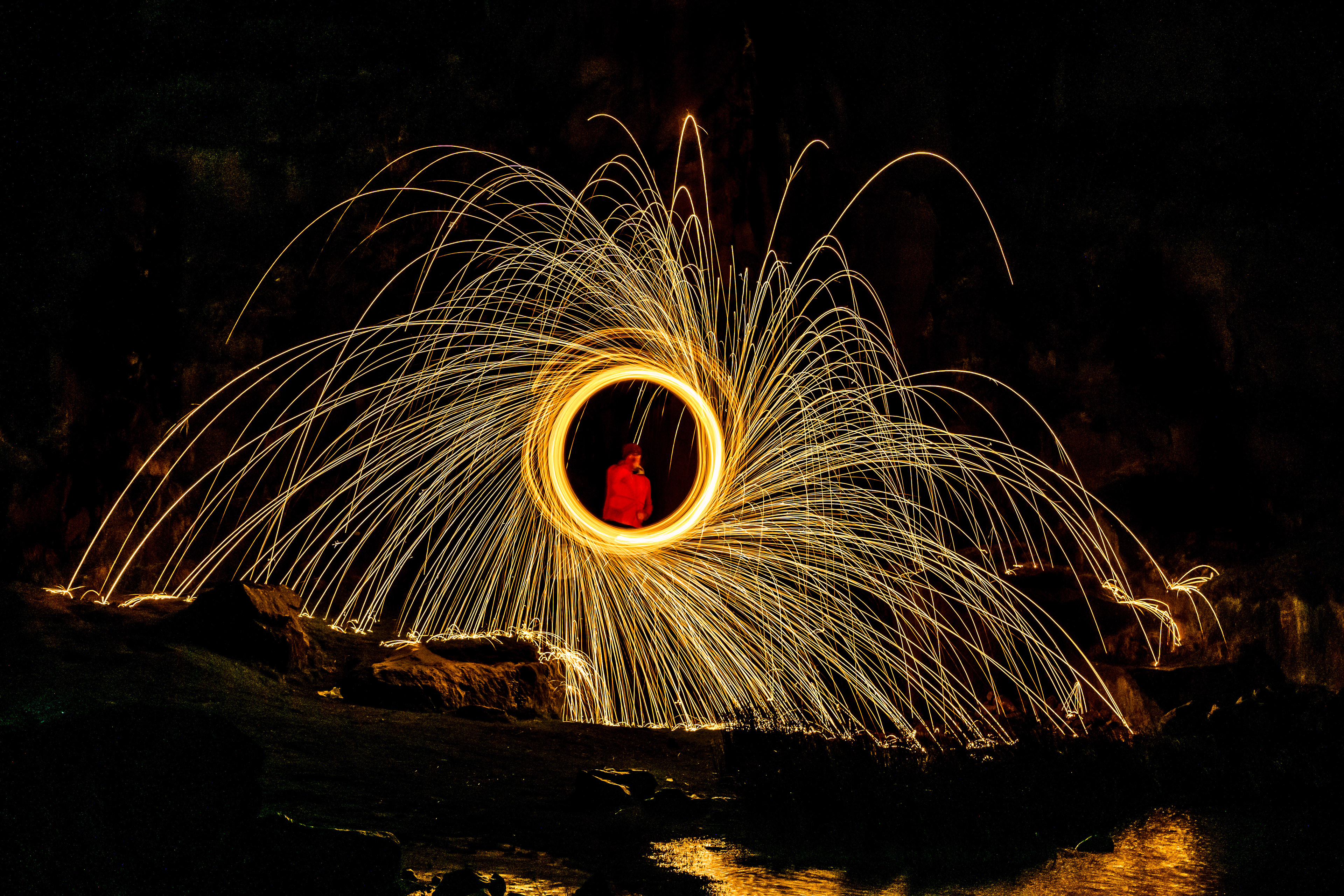 Chairman and Founder Andrew Holland spins for a Wire Spinning shoot