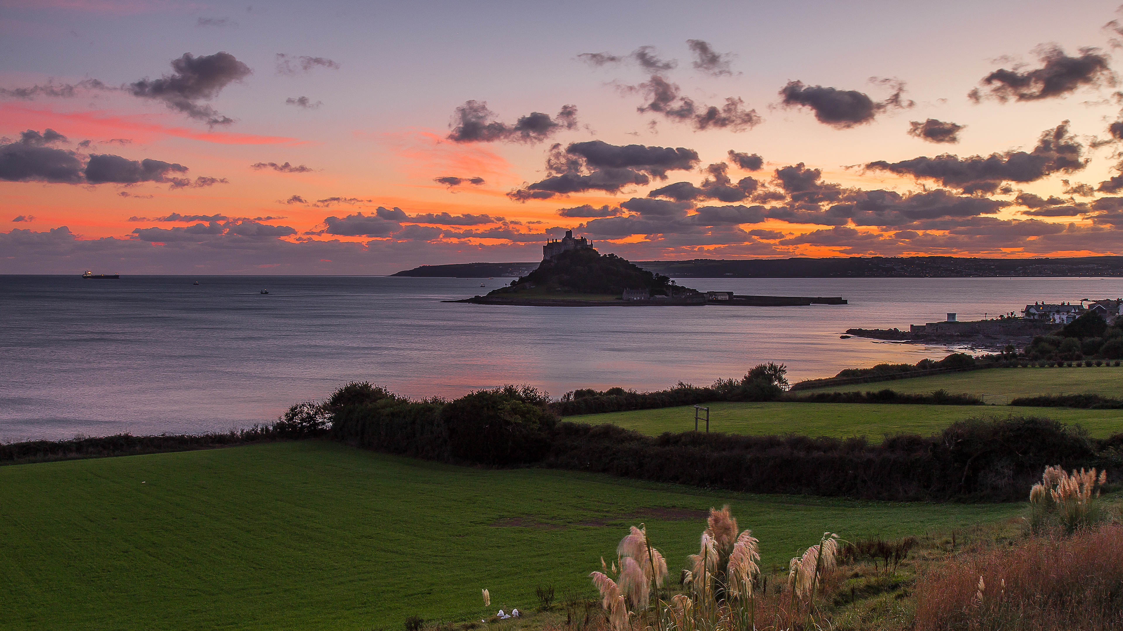 St Micheal's Mount Marazion Cornwall Sunset