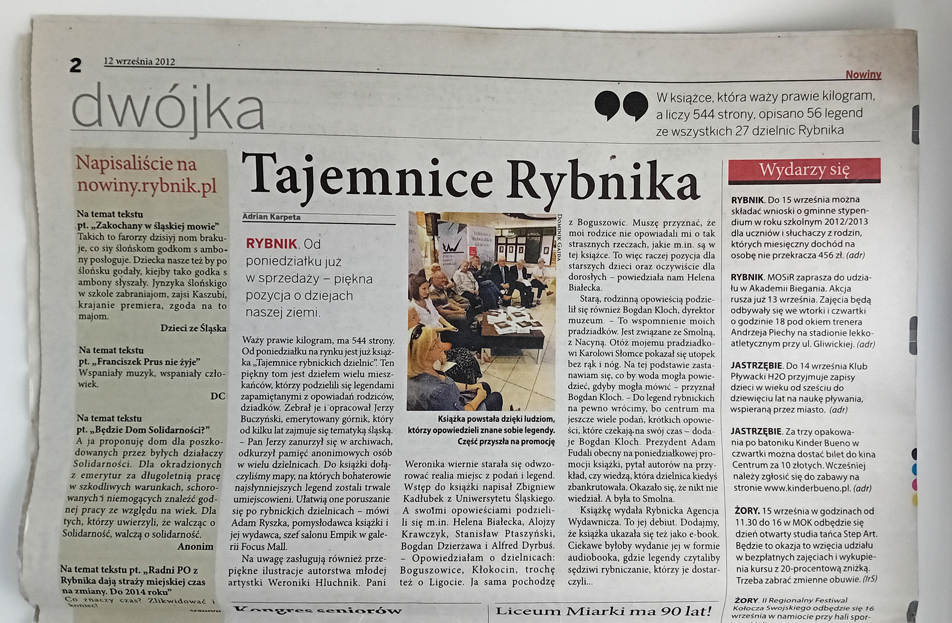 Nowiny, Tygodnik Regionalny, 12.09.2012 | str.2