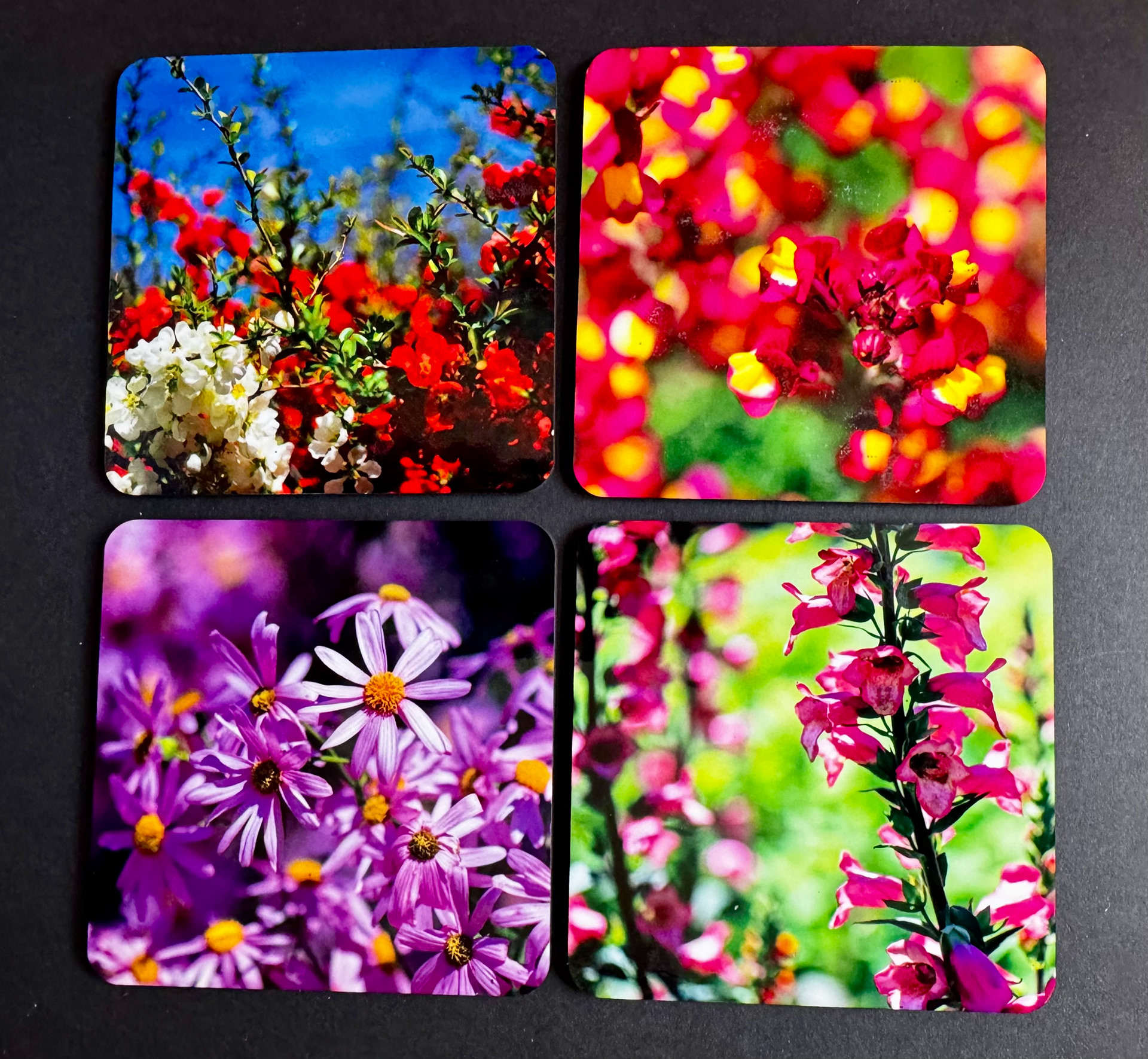 4 set of photo coasters