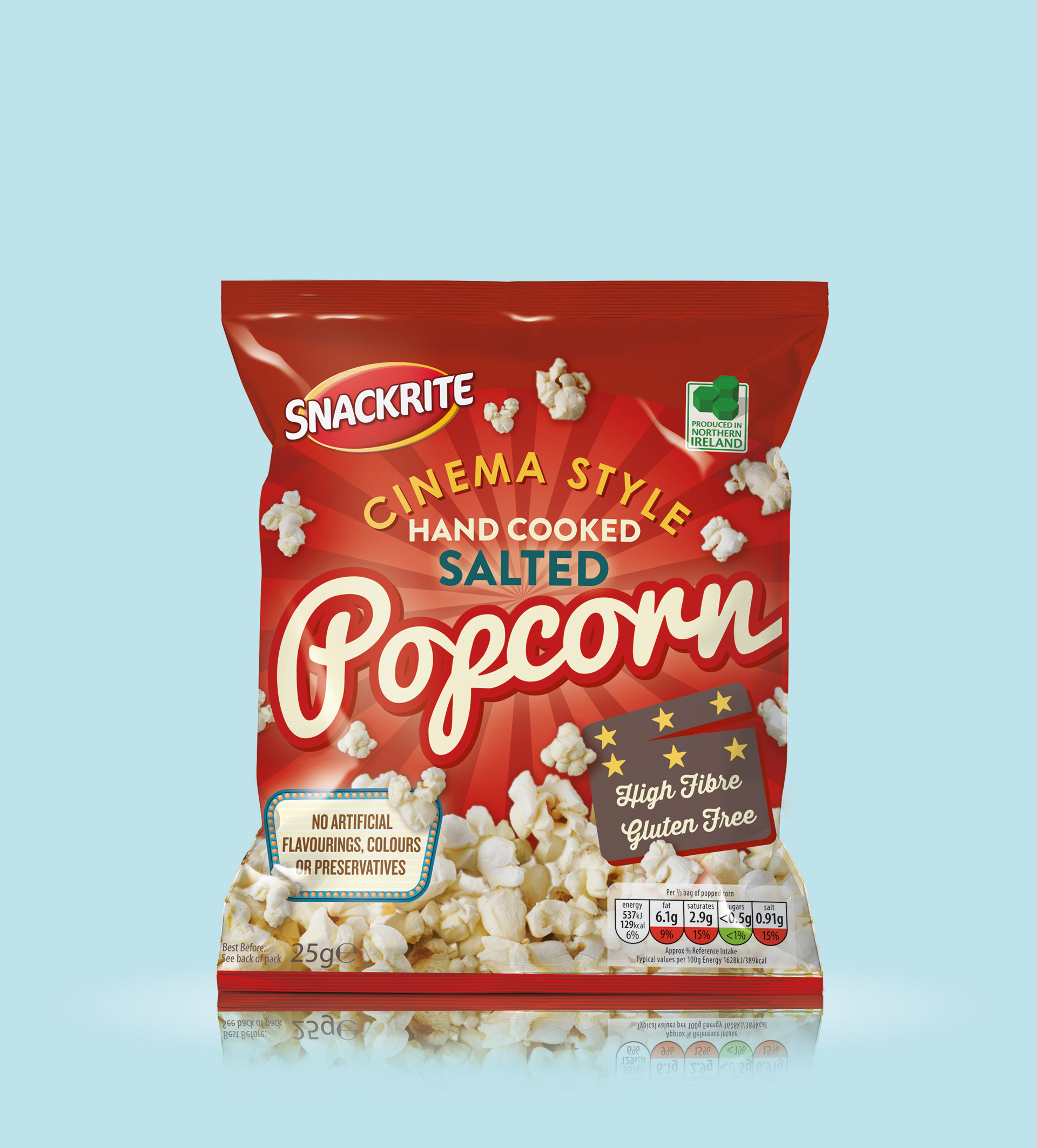 irish packaging designer fmcg retail packaging design popcorn bag outer aldi dublin waterford newry ireland eye catching shelf standout