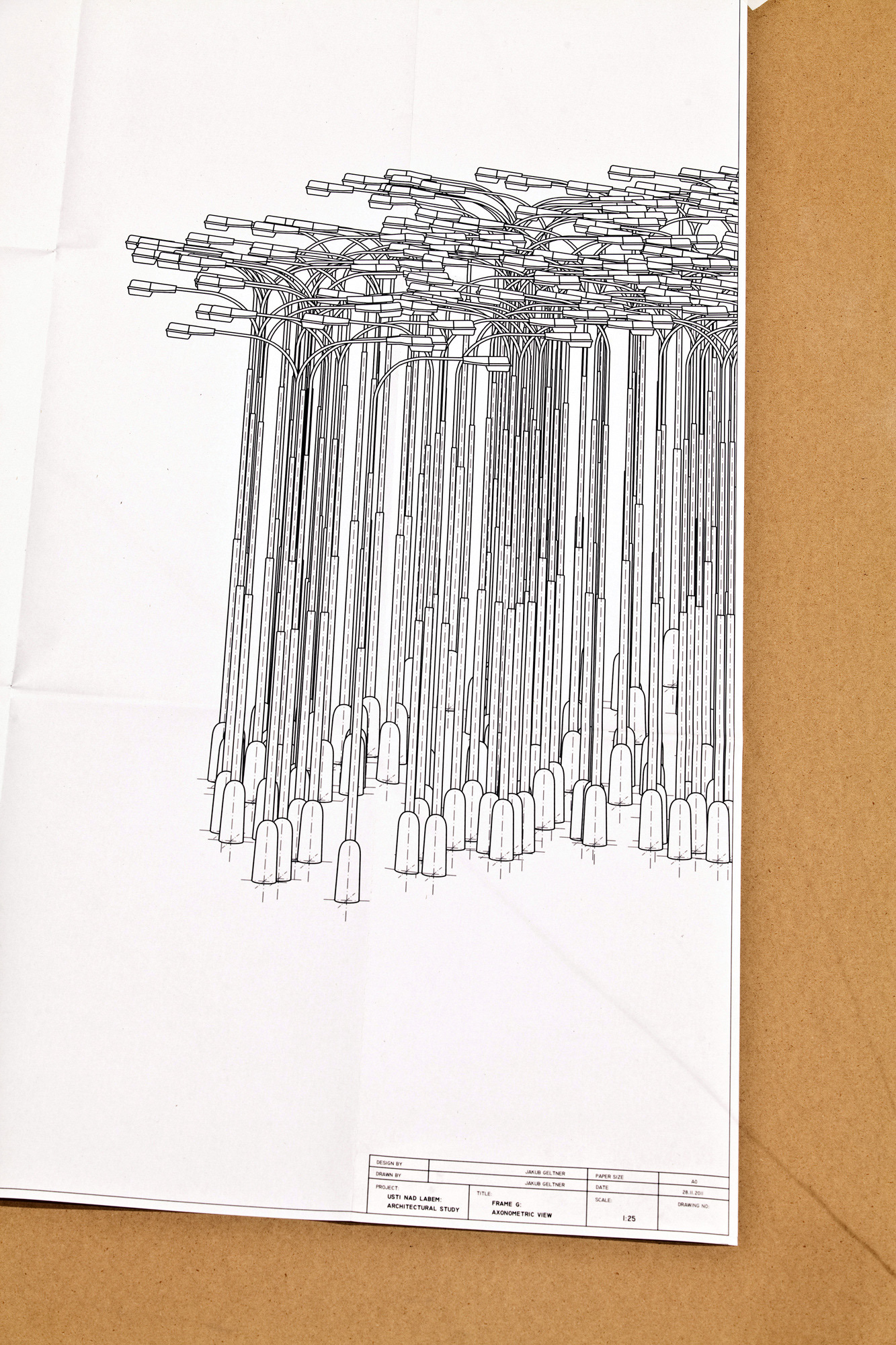 Detailed view, digital drawing