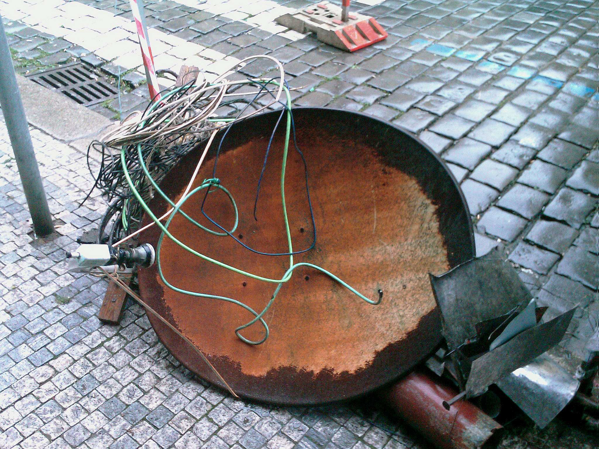 Debris. Documentary photography of the sad fate of satellite dishes.