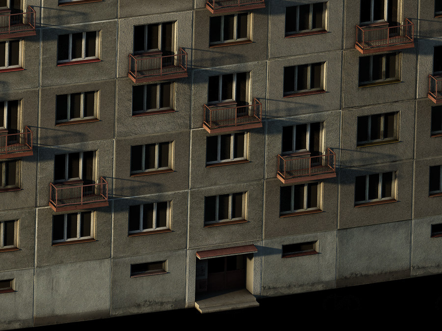 Plebeian courtyard I. - detailed view