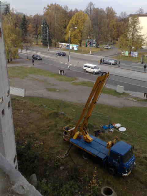 photographic documentation from the installation of Nest 03