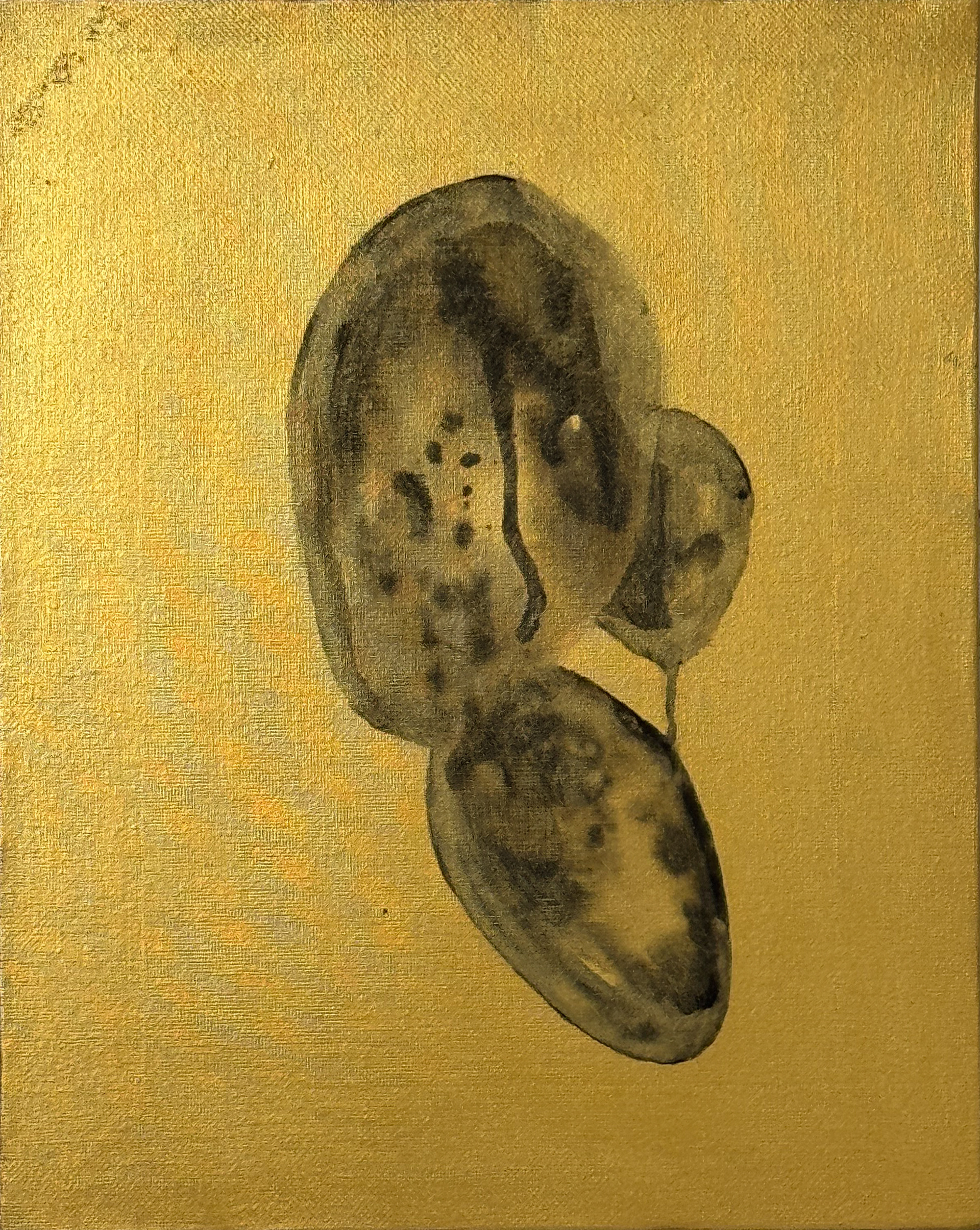 Inter fumum et spem, lapsu ordinis, ritus est. Acrylic on canvas, 24×30 cm — Misnomer (2025) [Ritual]