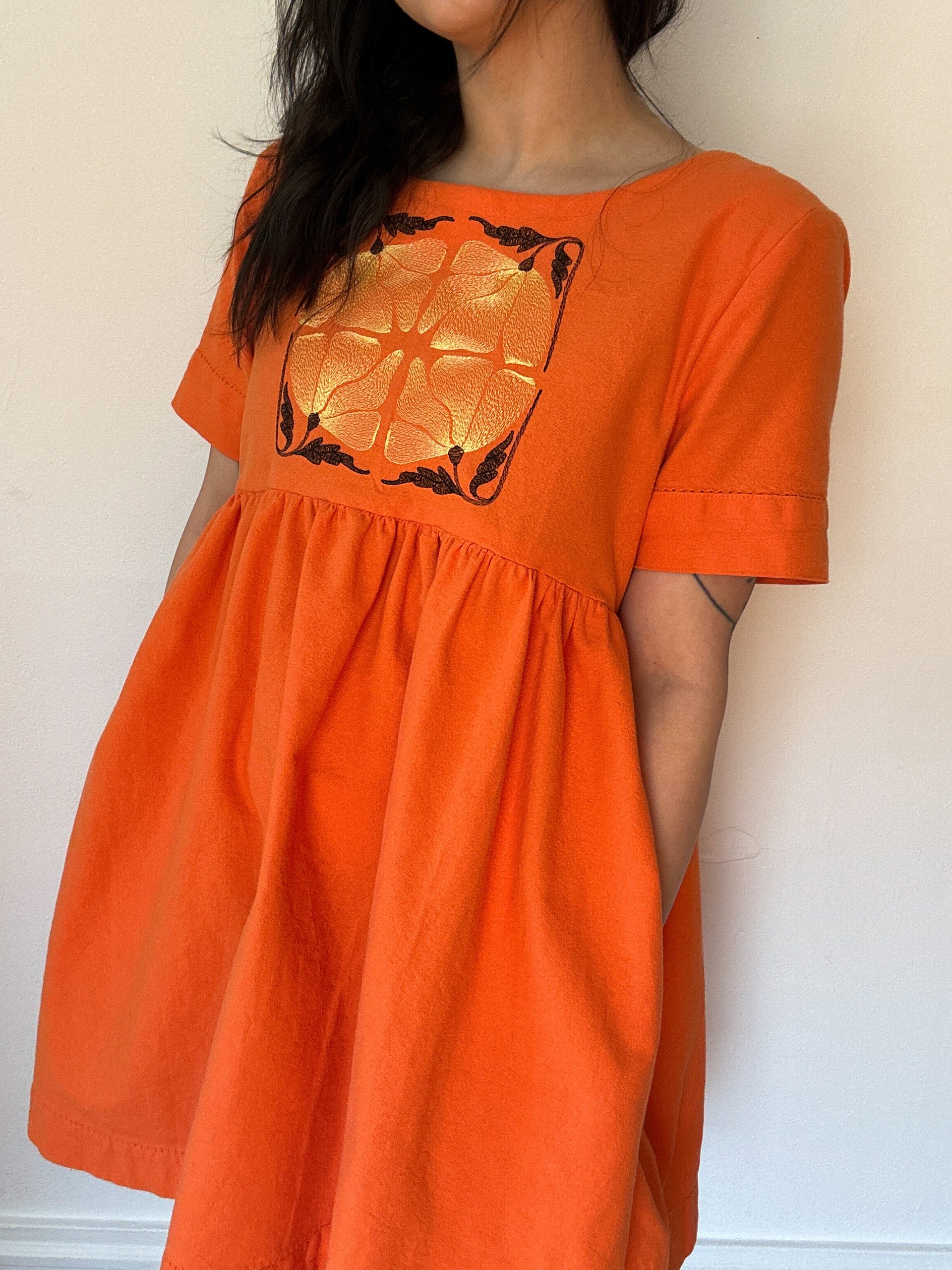 Embroidery Applied Prior to Construction