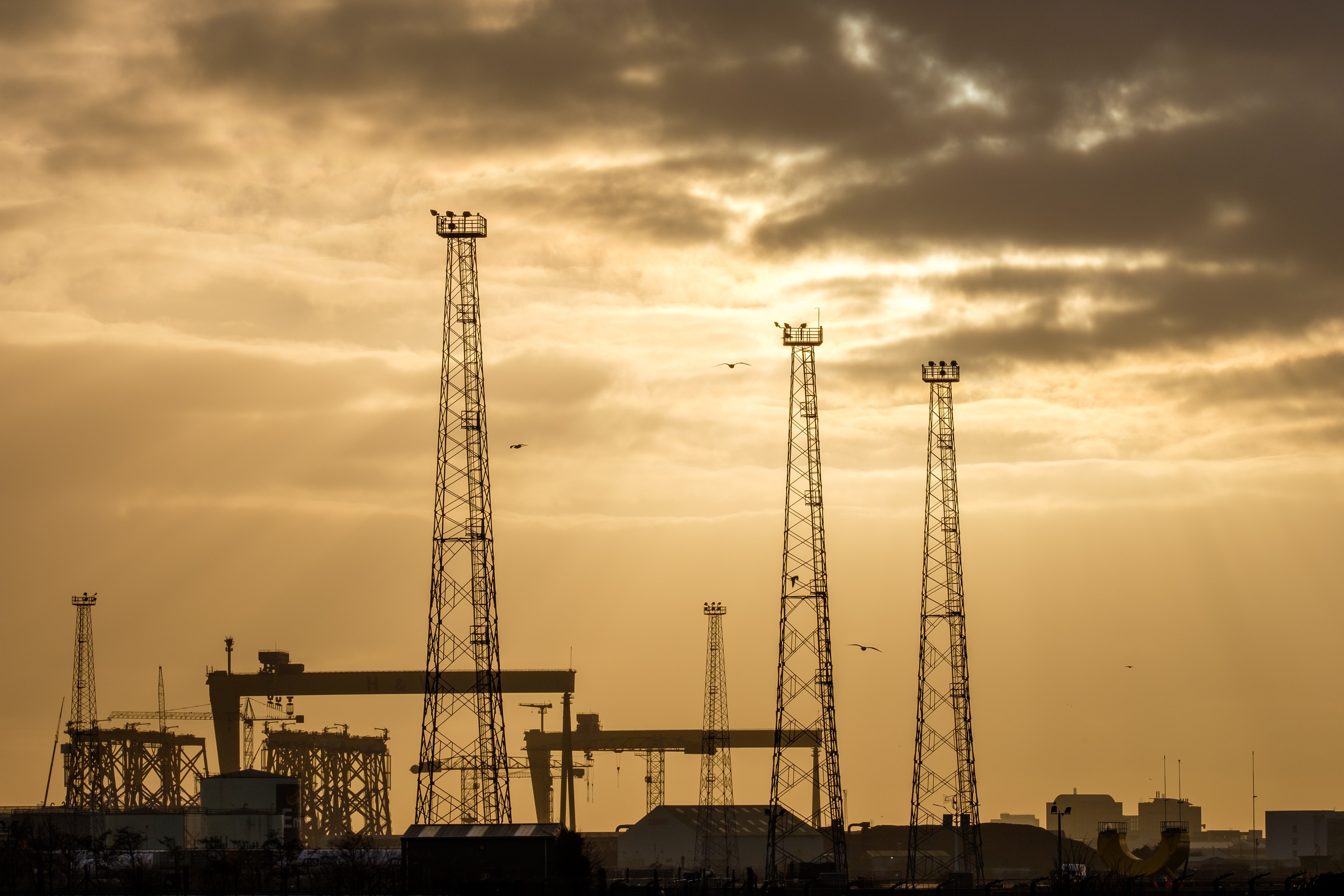 Crane Scape Belfast Harbour