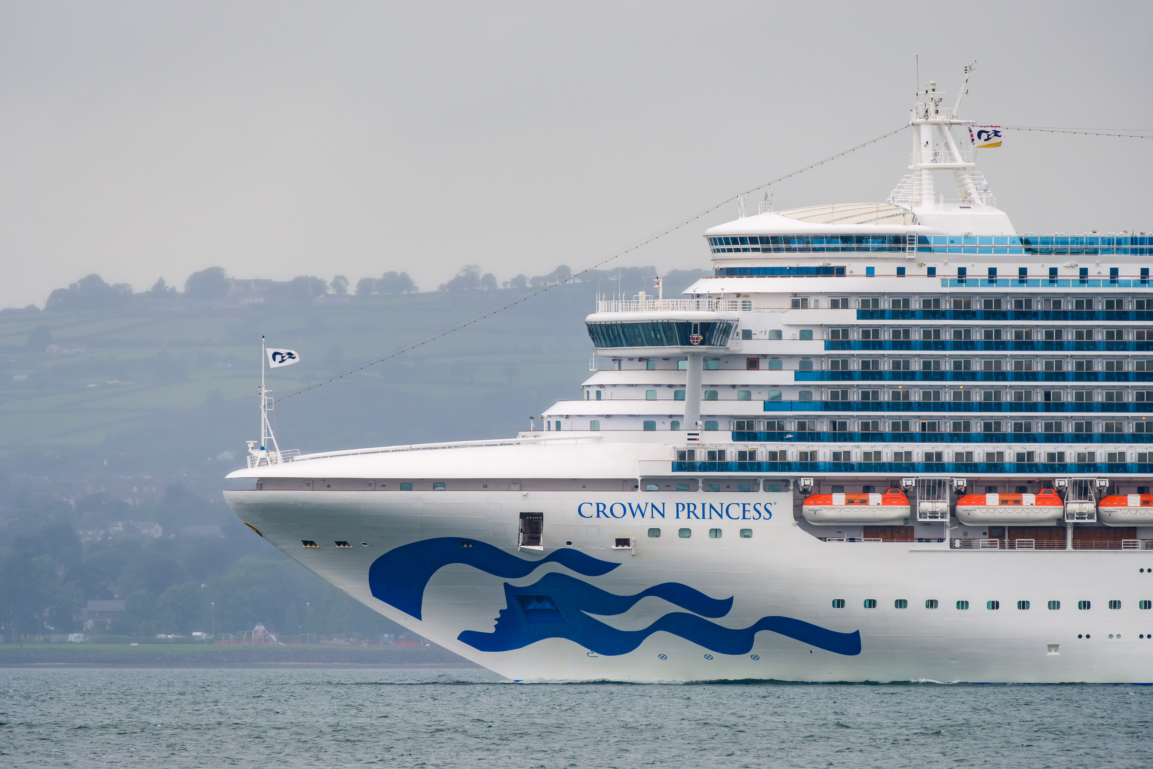 Crown Princess Bow Belfast Lough 2019