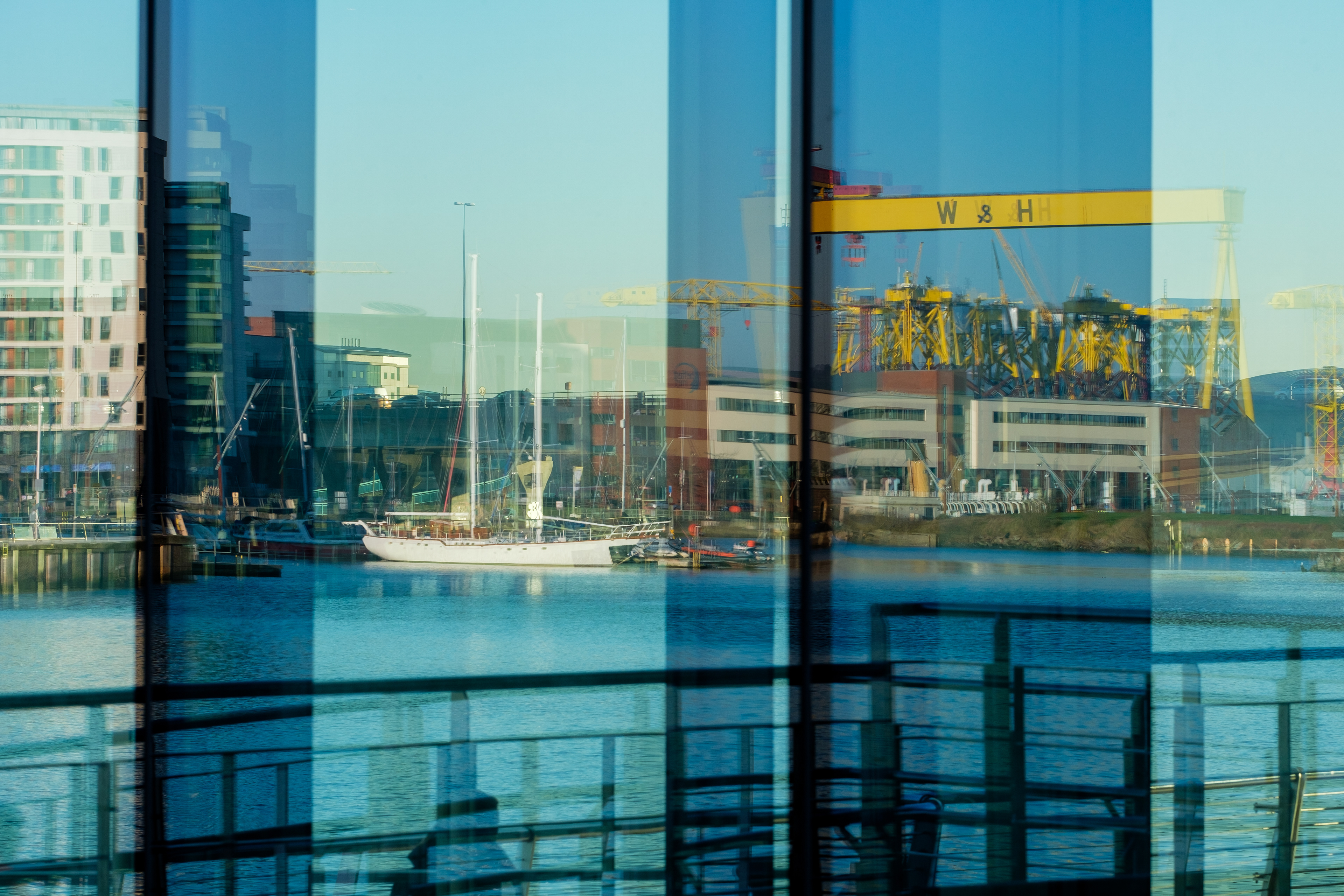 Relfections Belfast Marina 2019
