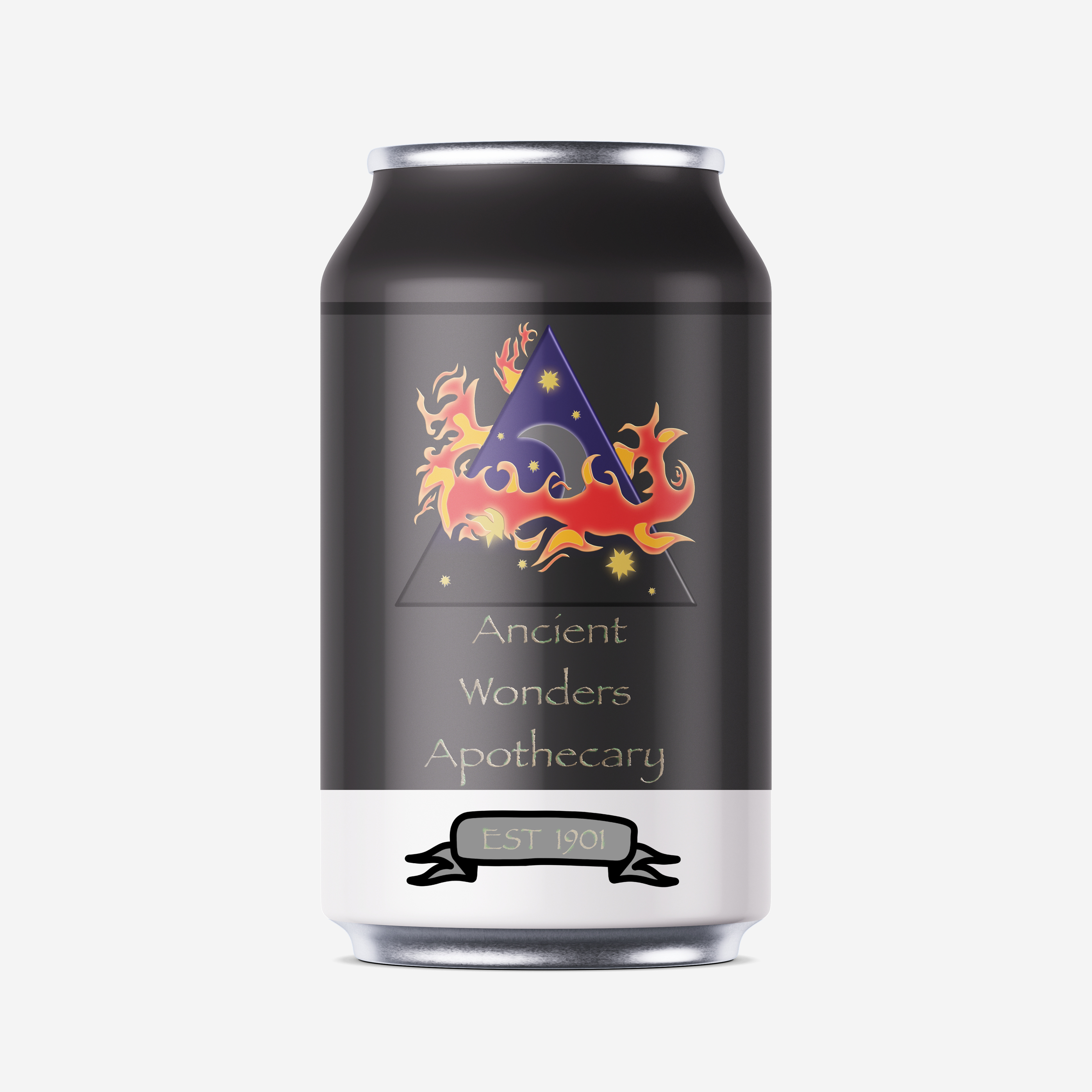 Ancient Wonders Beverage Can Mock-Up