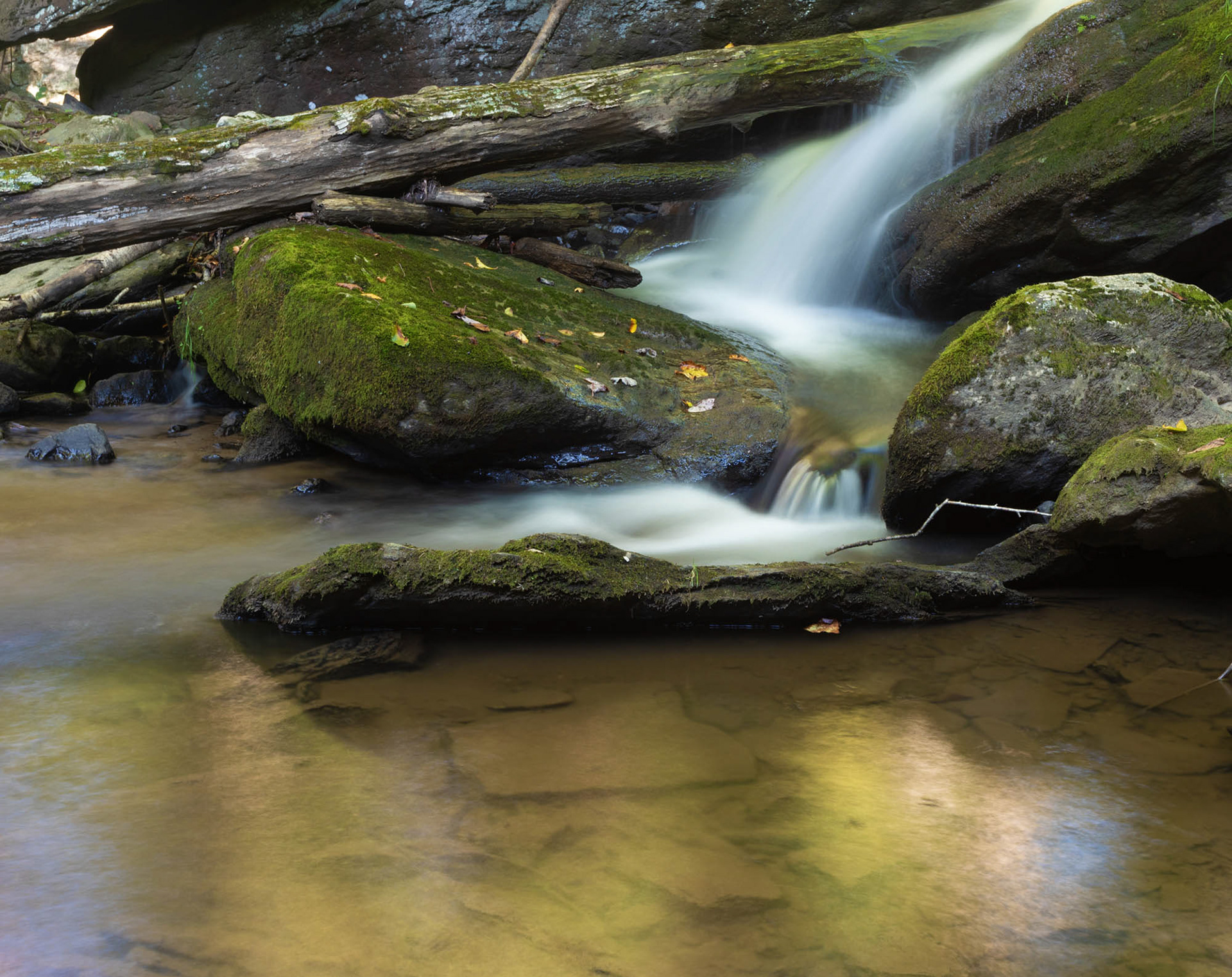 Small waterfall near Boone North Carolina by Guy Sagi