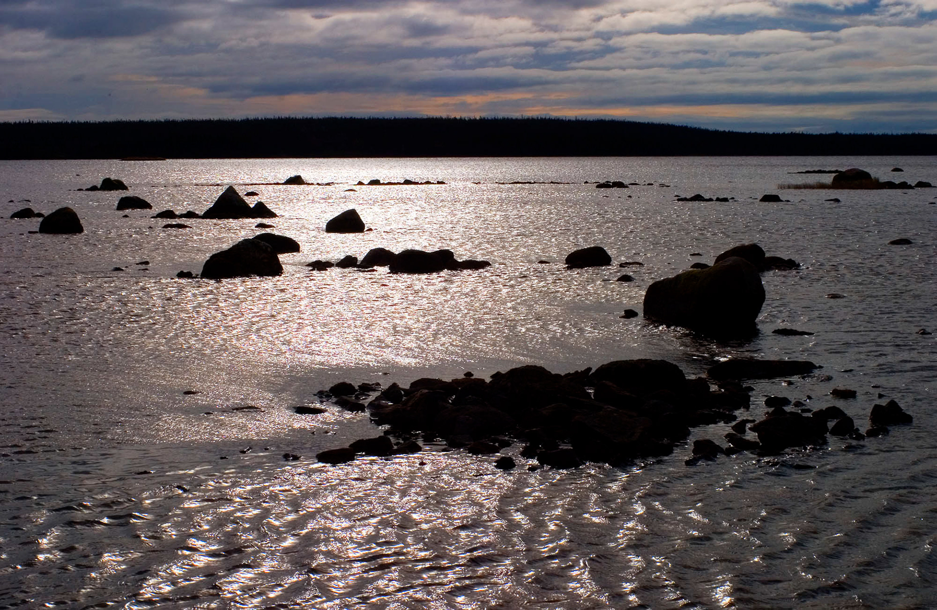 North shore of Newfoundland at dusk by Guy Sagi