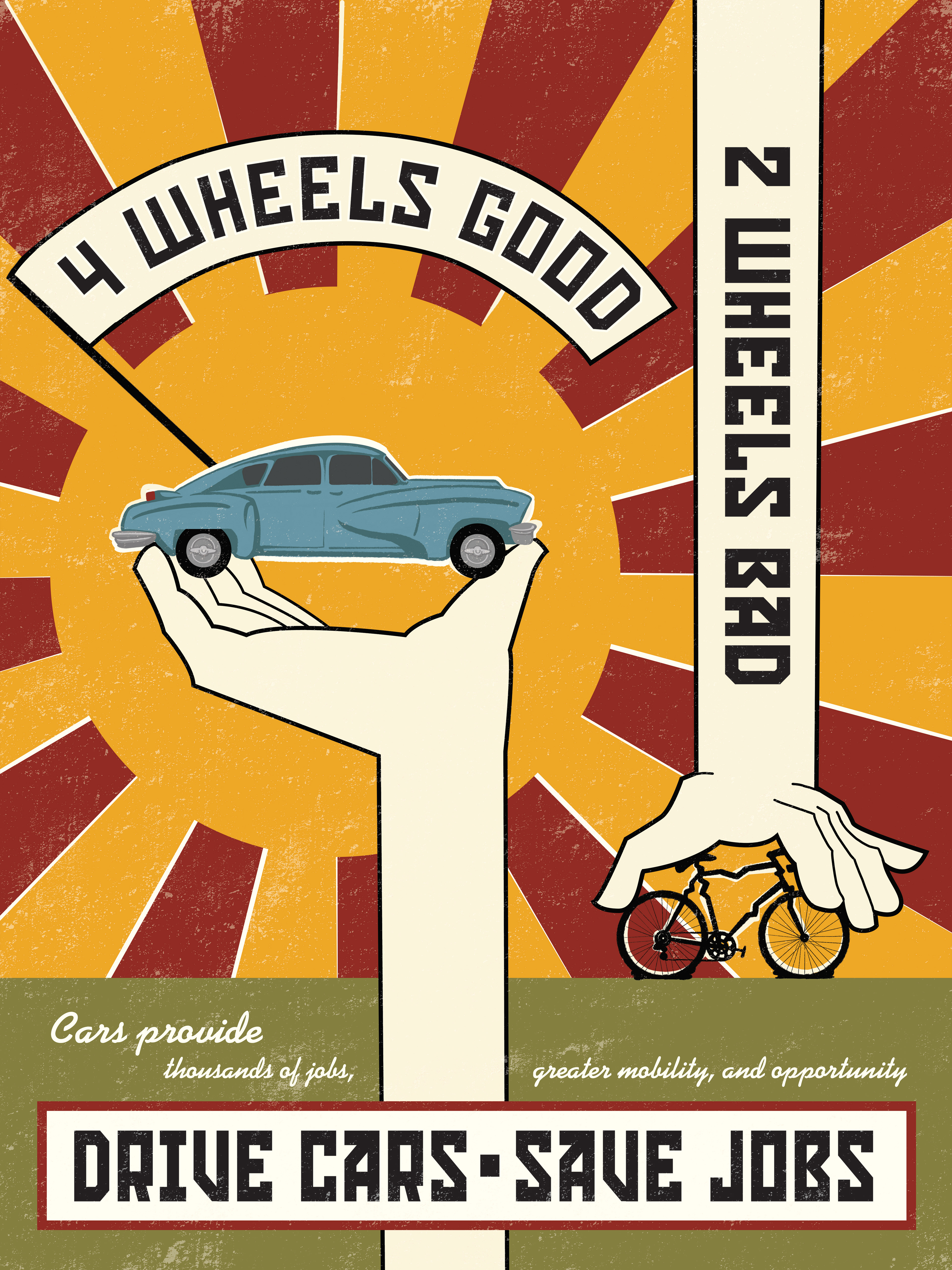 Against Two Wheels Campaign Poster