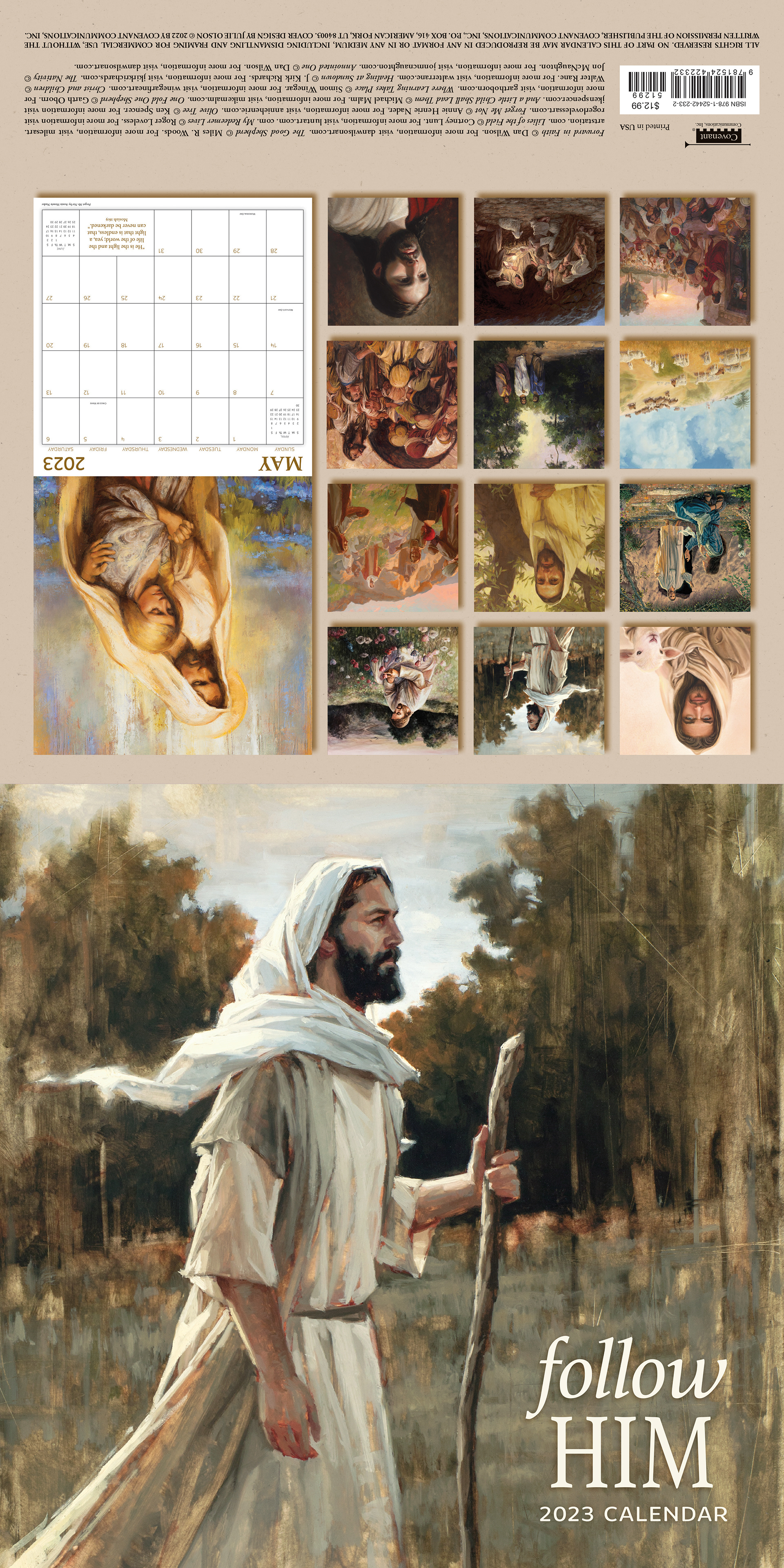 Follow Him 2023 Calendar design