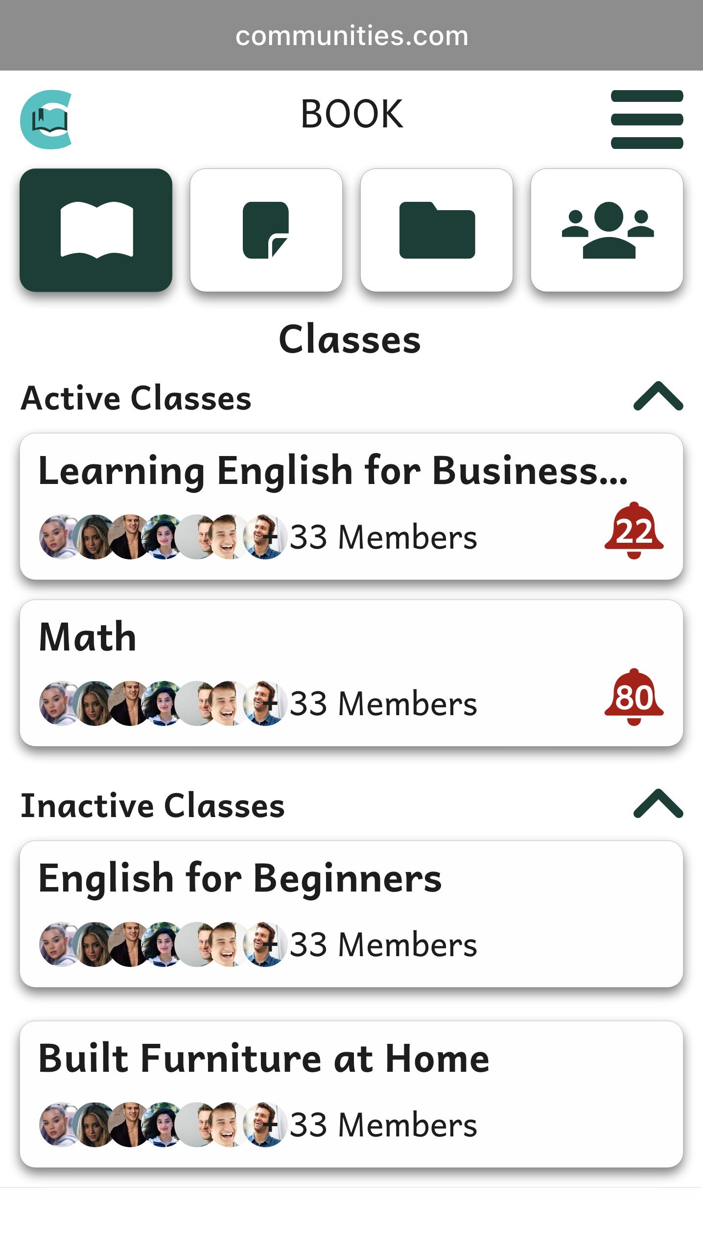 Classes History
