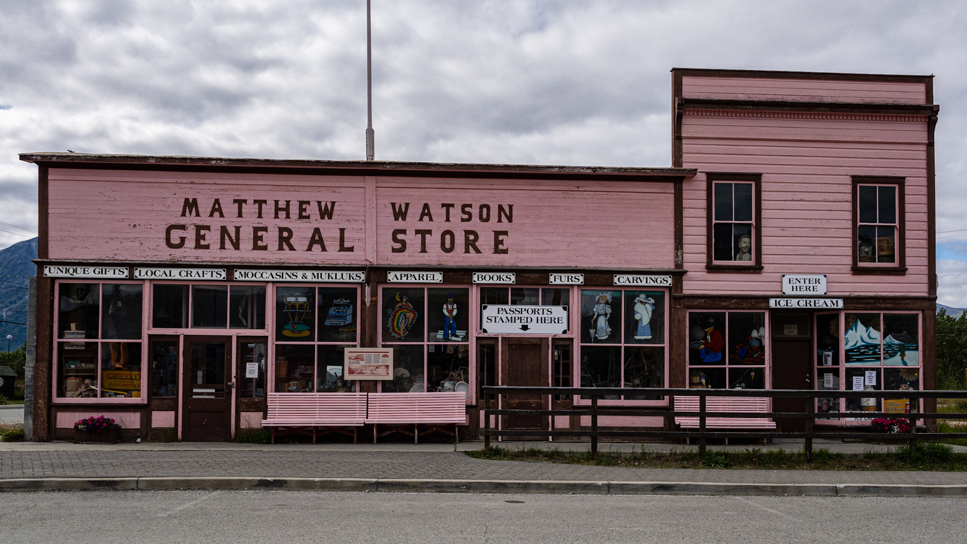 This is the oldest still operating general store in BC, it has been around this the 1898 Klondike Gold Rush and has only changed hands twice. A cool place to checking in Carcross, Yukon, Canada.