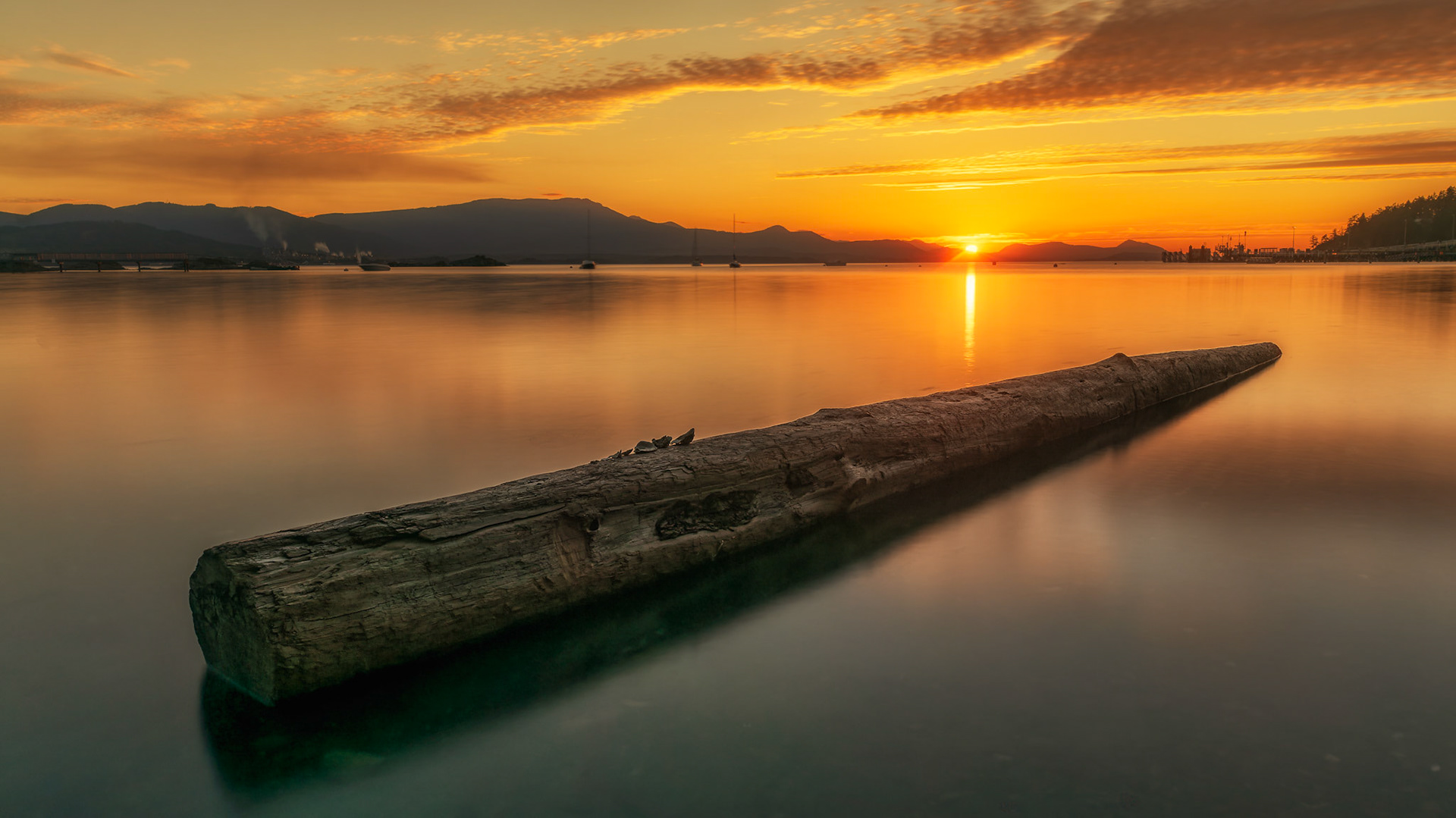 Vesuvius Beach is the best place to view a sunset on Salt Spring Island.