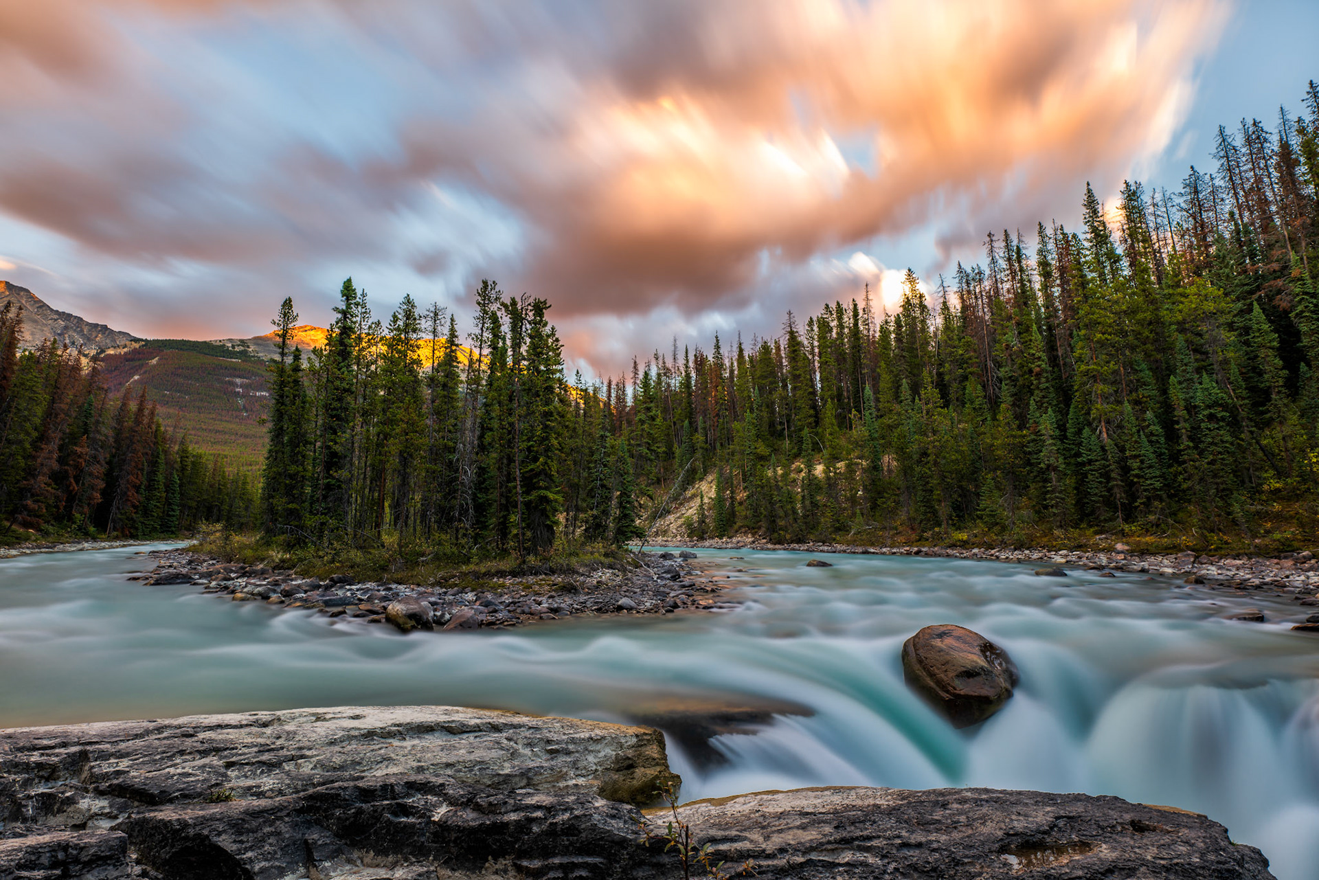 Just got back from an amazing week in Banff and Jasper here is one of my favorite places we visited, Sunwapta Falls.