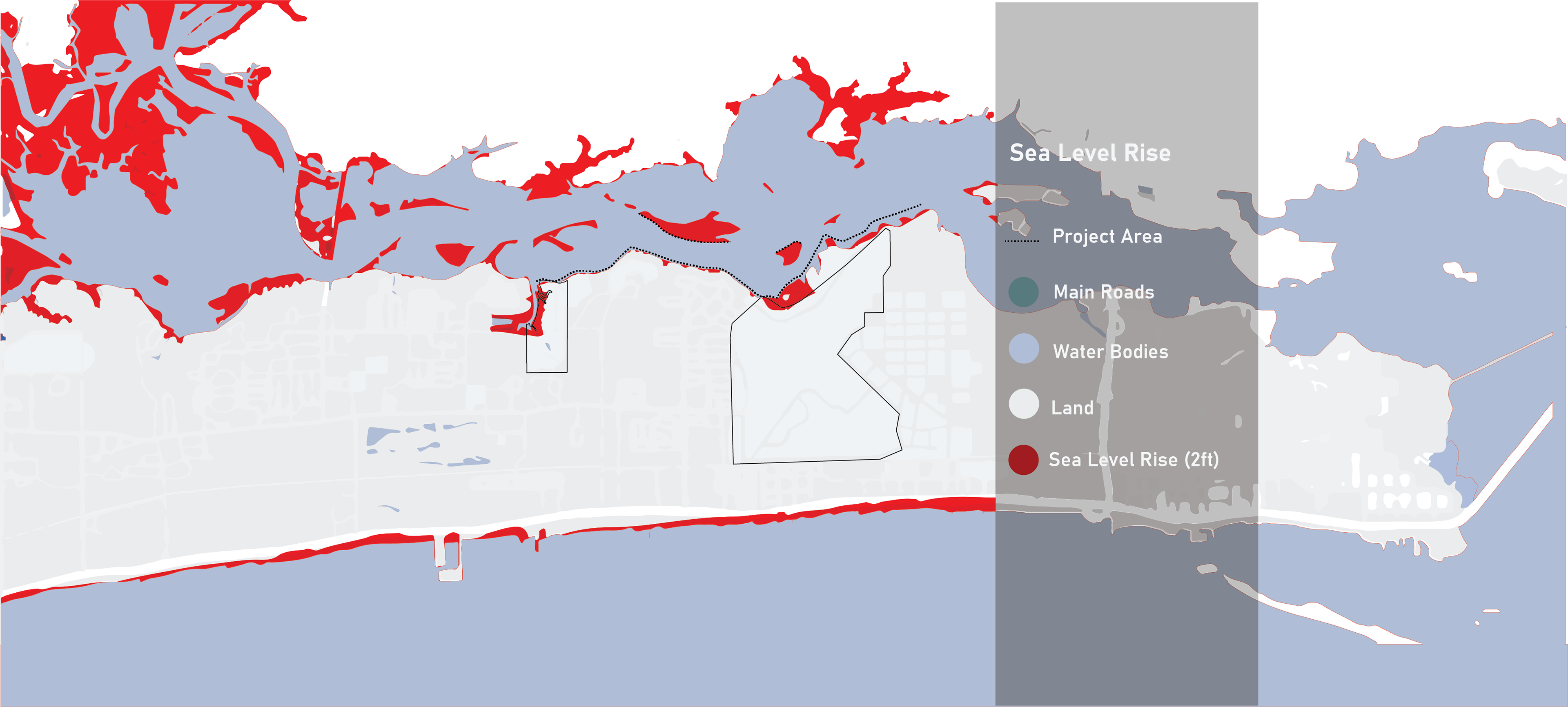 Sea level rise could make these sites even more vulnerable to storms in the future as storms continue to become more severe due to climate change. This compounding effect could greatly impact the resiliency of Keesler AFB and the surrounding neighborhoods.