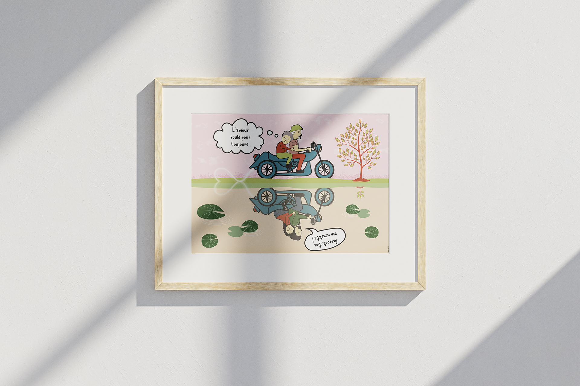Illustration cadeau d'anniversaire de mariage