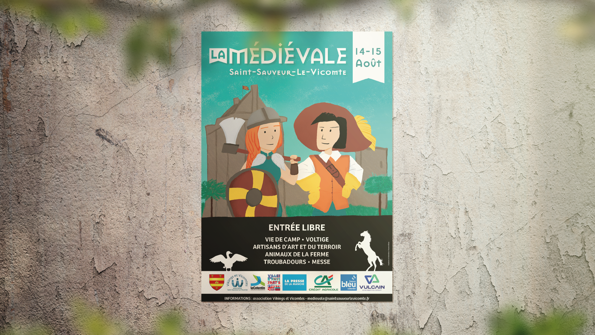 Illustration et affiche La Médiévale 2024