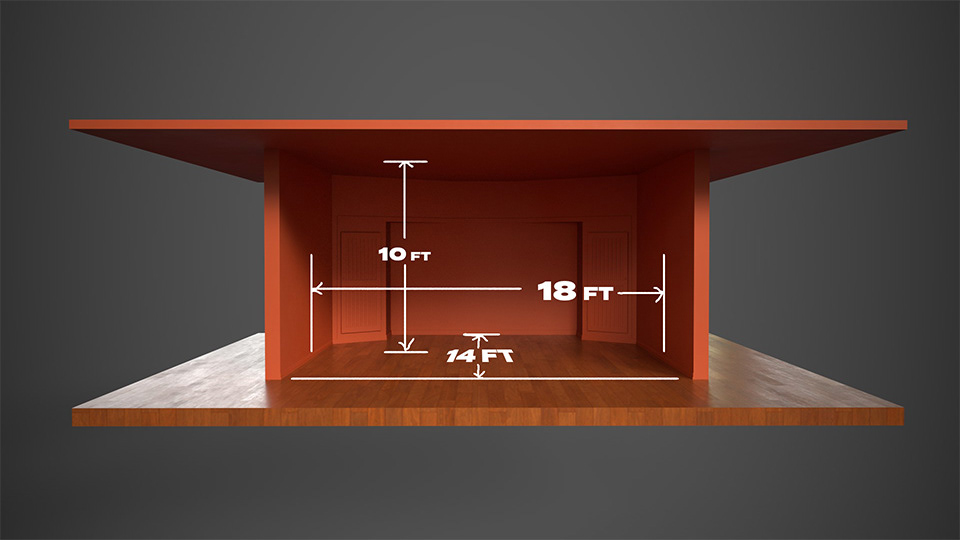 modeled set to scale dimentions