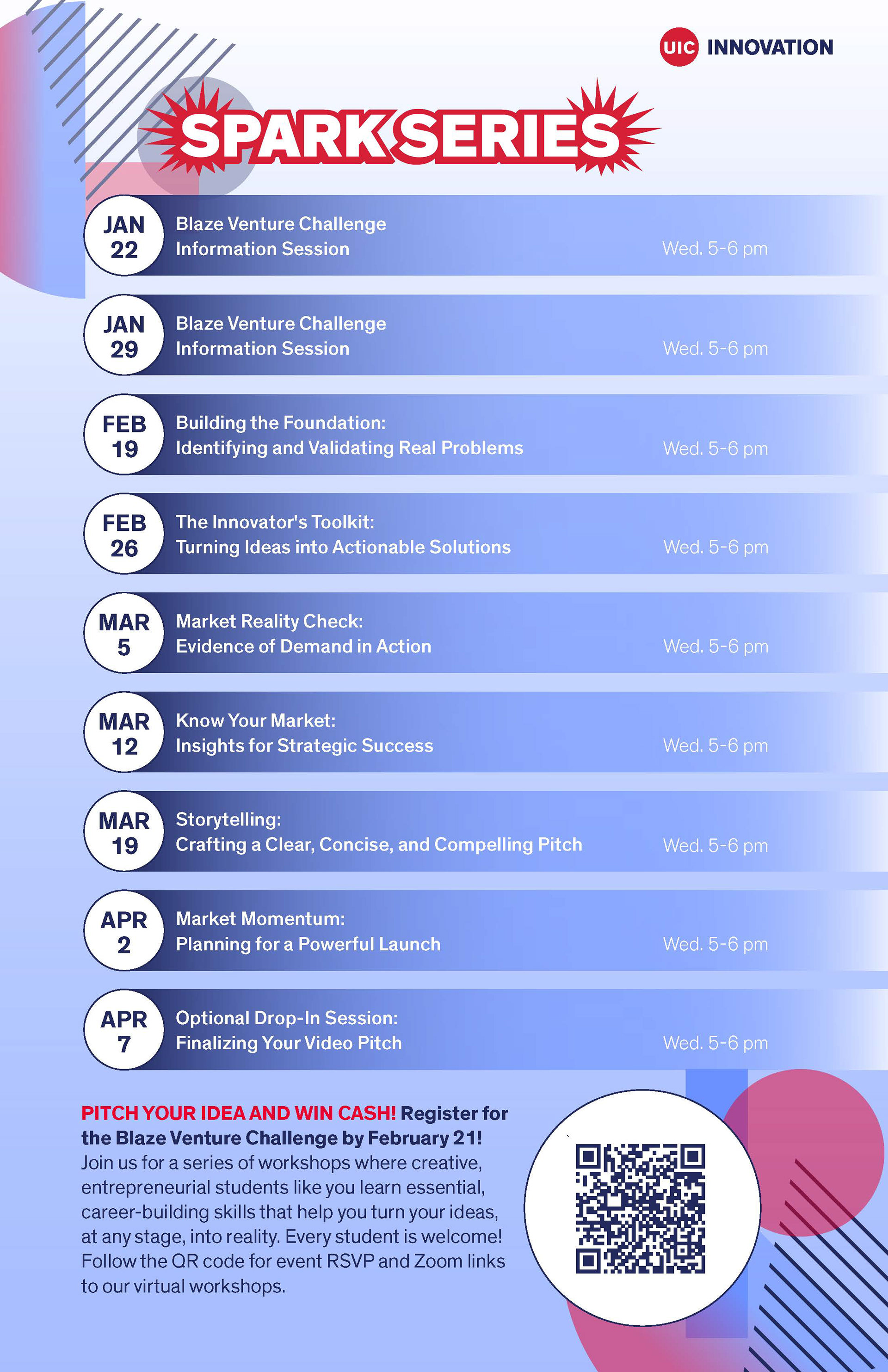 Spark Series Event Calendar Poster