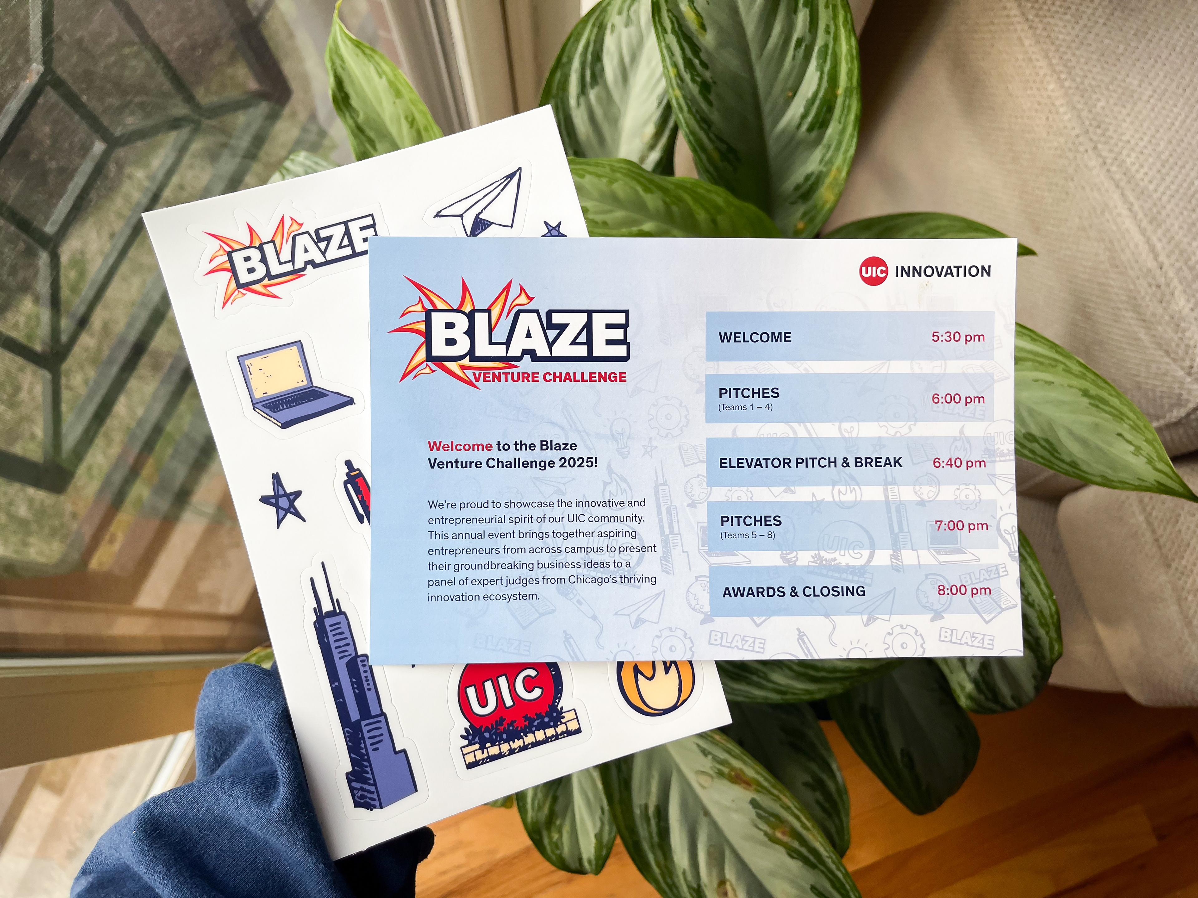 Blaze Event Program and Sticker Sheet