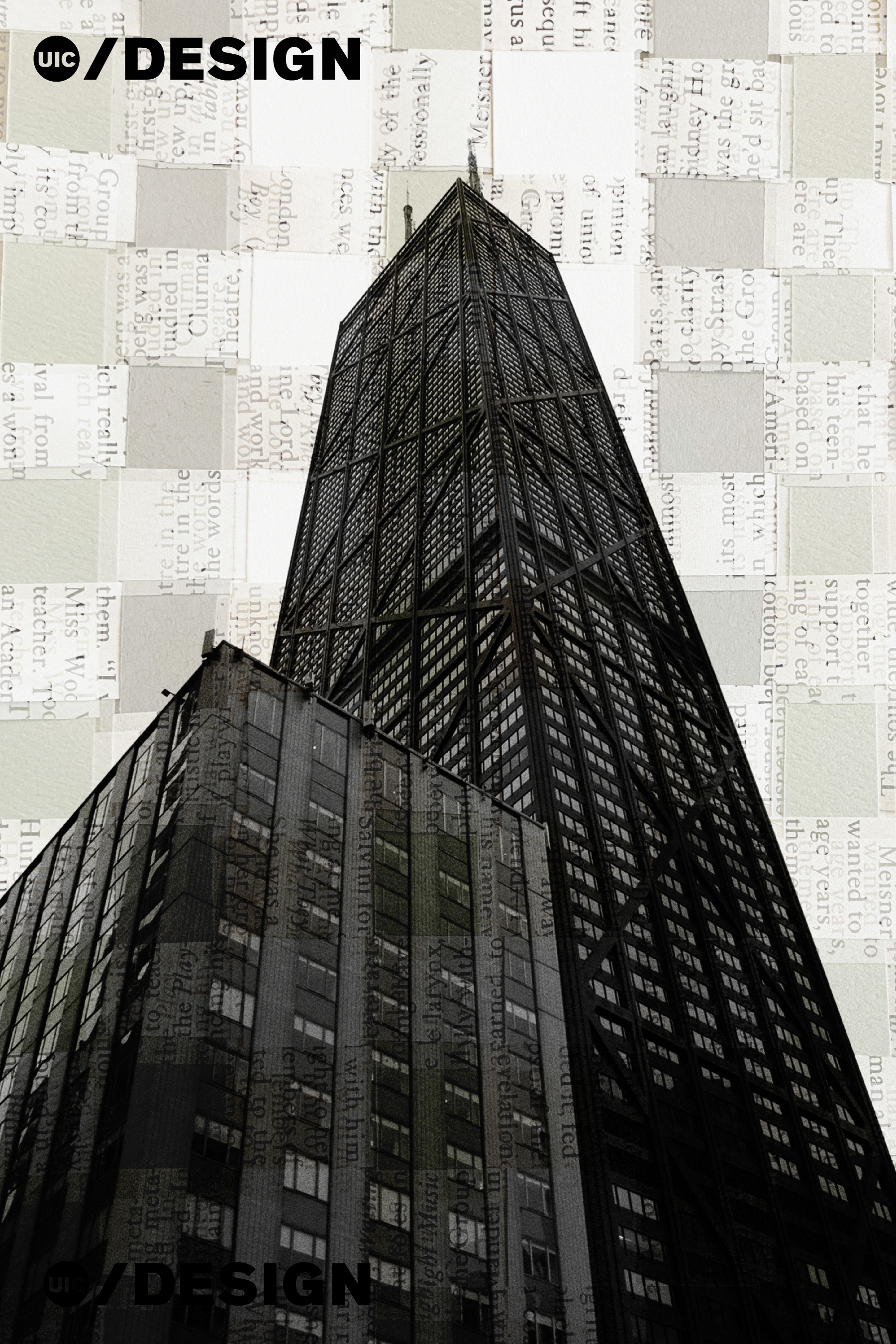 Chicago Winter Postcard (Hancock Perspective)