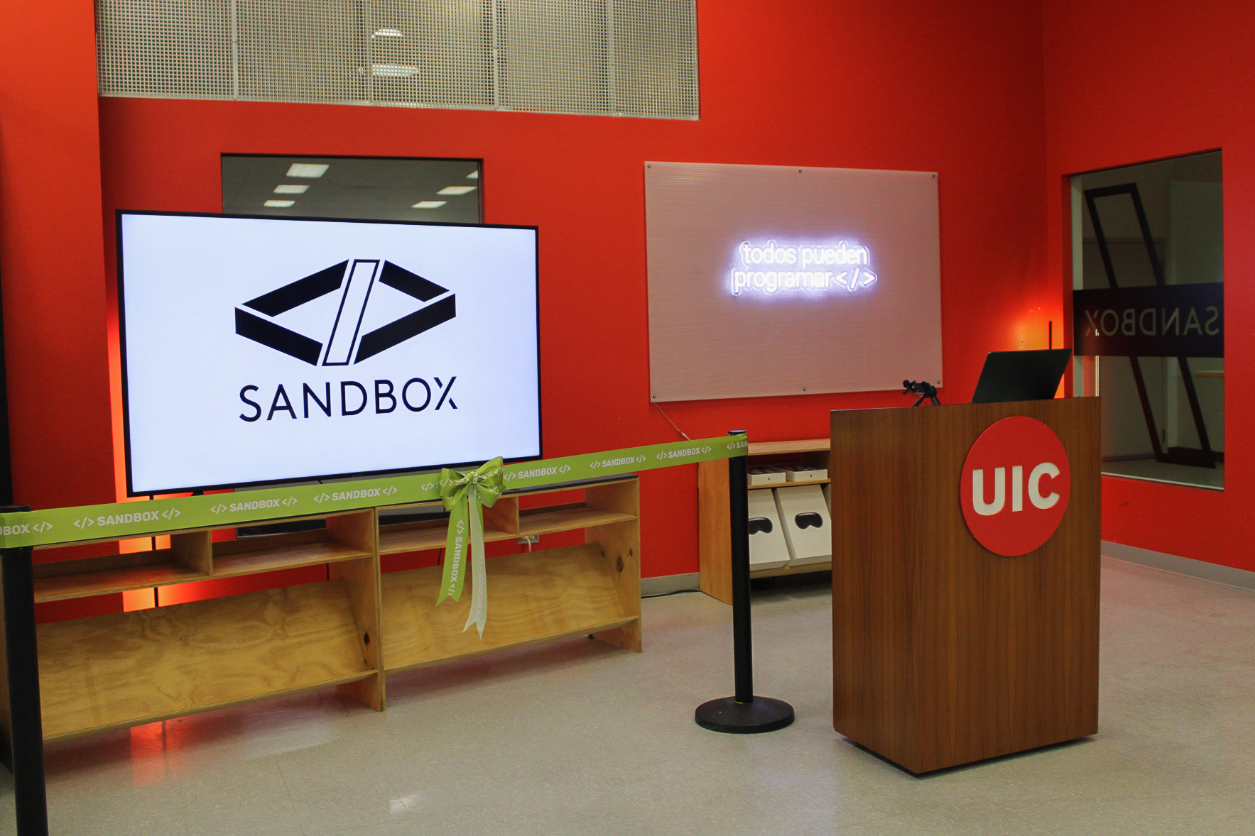 Ribbon Cutting Kickoff Ceremony with Logo