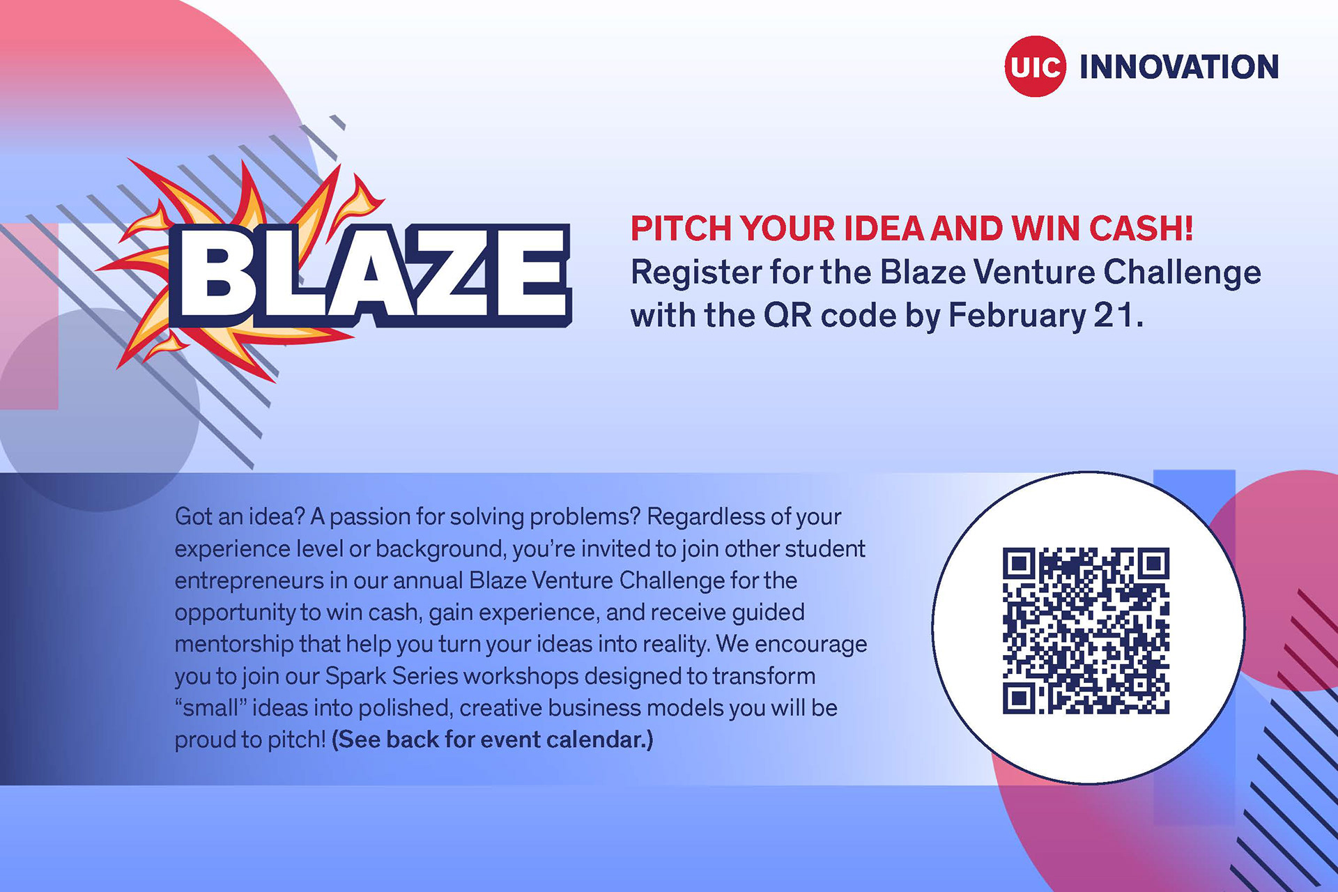 Spark Series Event Calendar (Back)