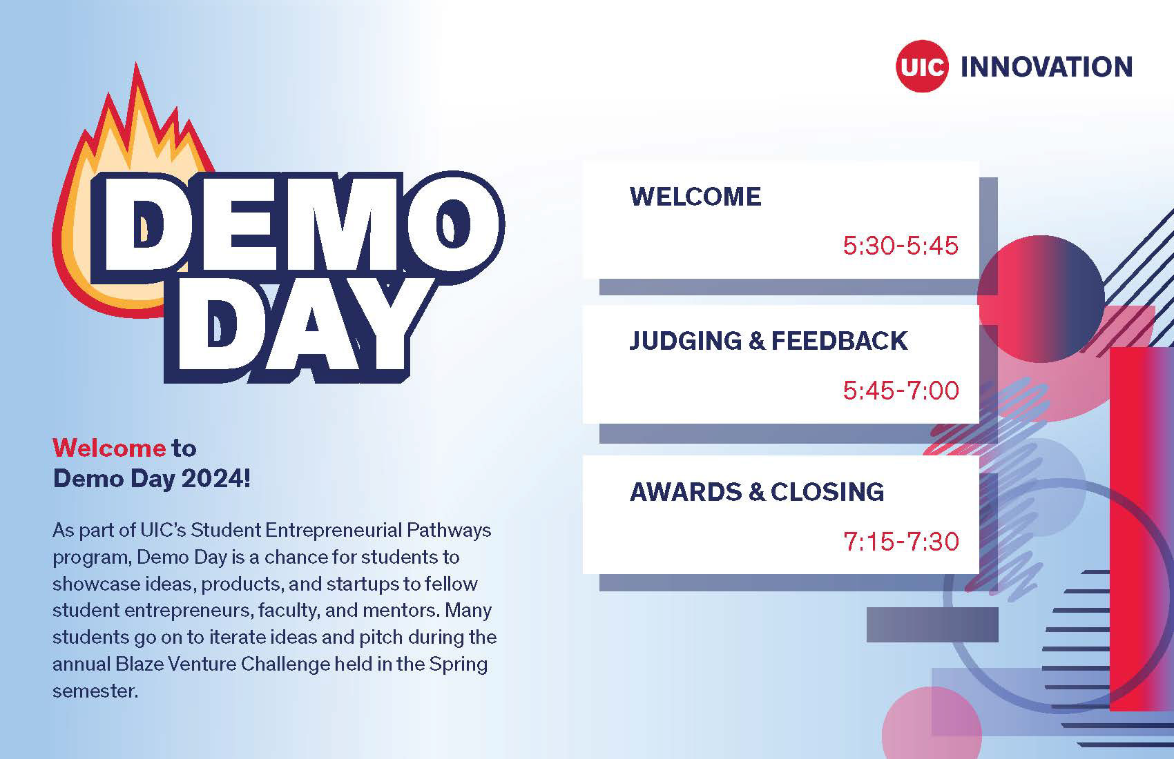 Demo Day Program (Digital, Front)