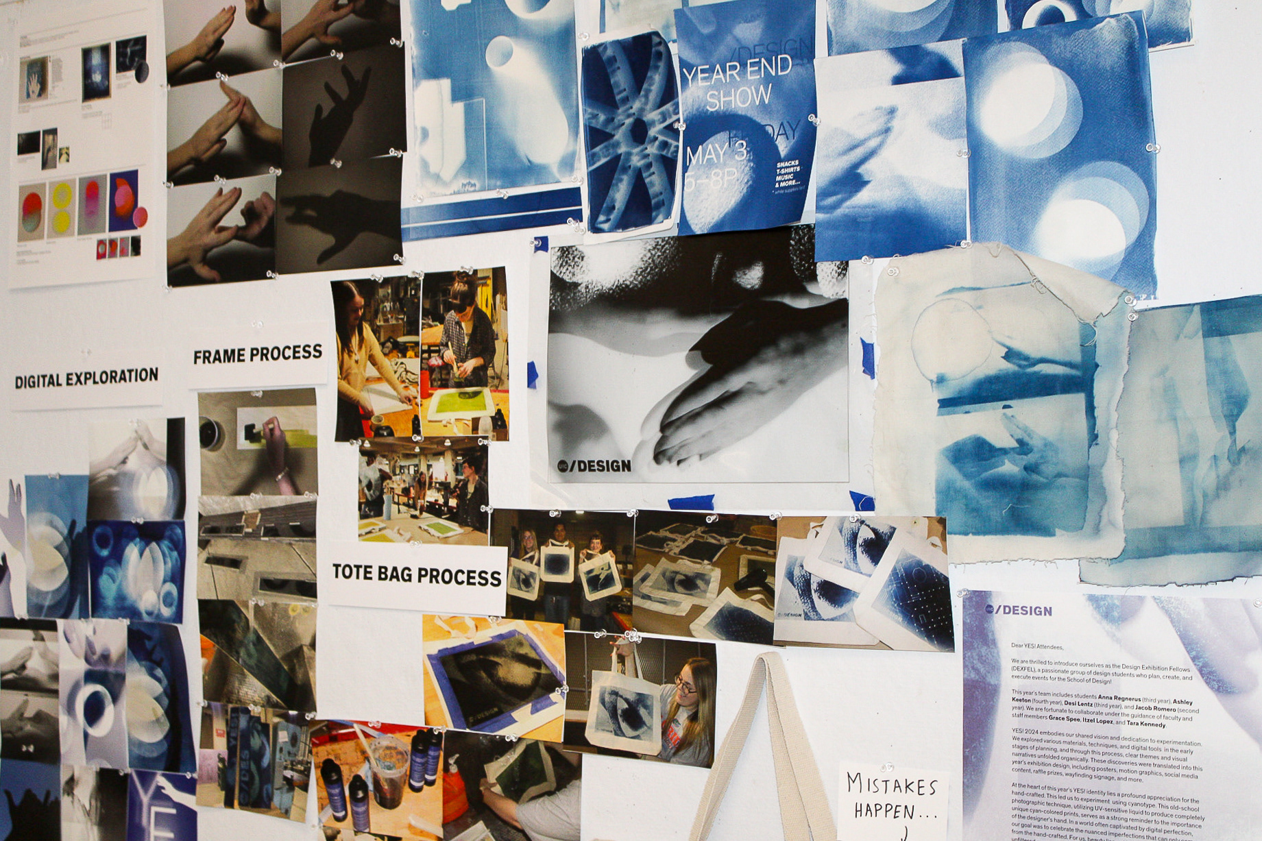 Process materials on display at YES!