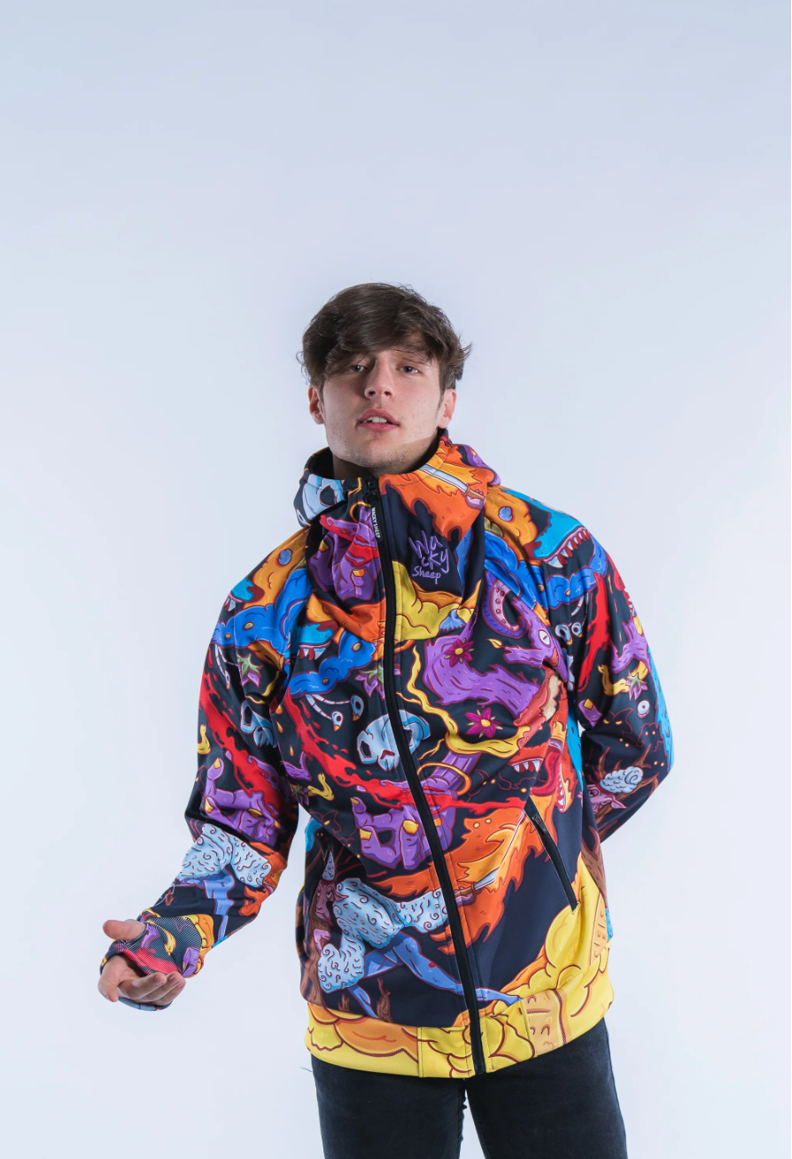 Step out in style and show off your funny side with M's Aždaha Zip Hoodie! Crafted from 100% polyester with cotton-lined pockets, hood-lining, and inner zip edge, this zip-up hoodie boasts two chic pockets on the stomach and a skipas pocket on the sleeve. And it's got thumbholes for your added comfort and convenience! Ready to make a statement? Go ahead and stand out!