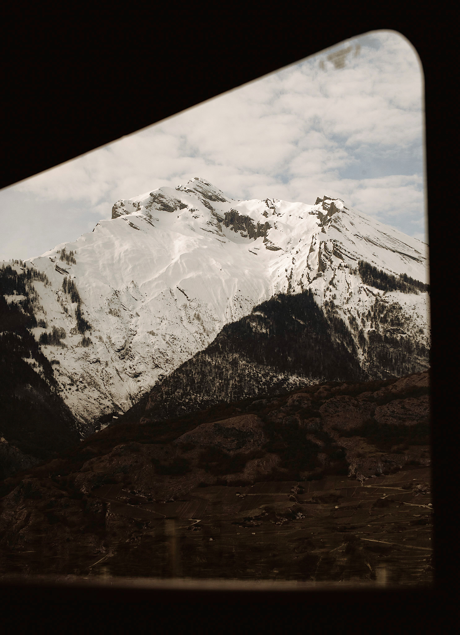 Swiss Alps by train