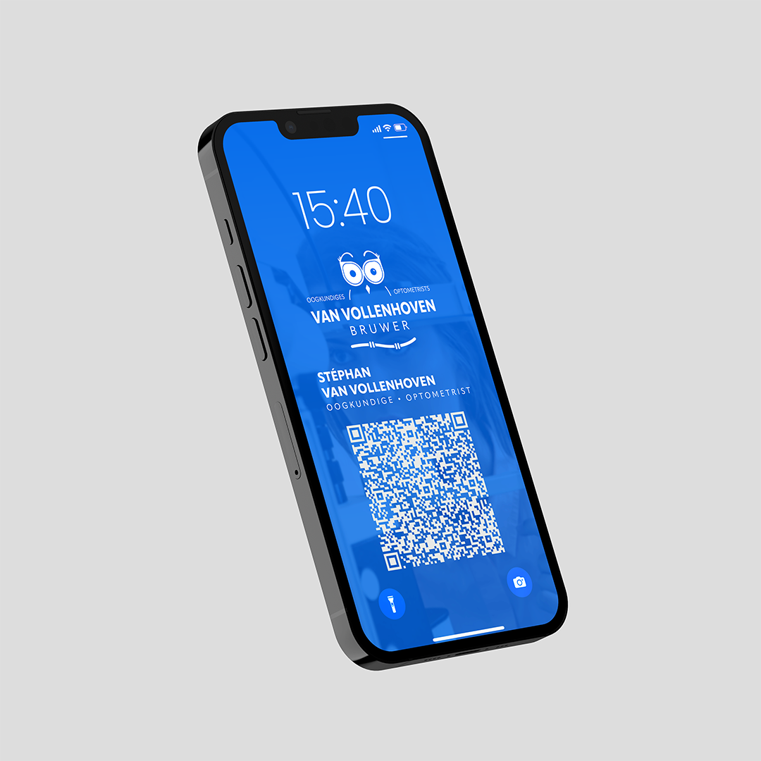 QR Contact Card Wallpaper