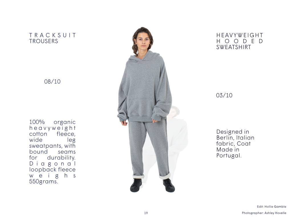 lena catalog grey sweatpants and hoodie