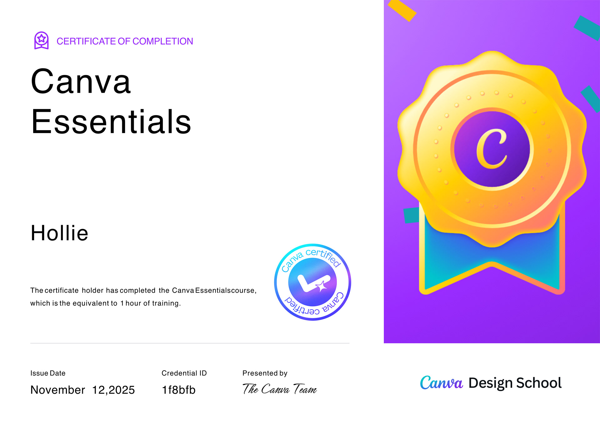 Canva essentials course