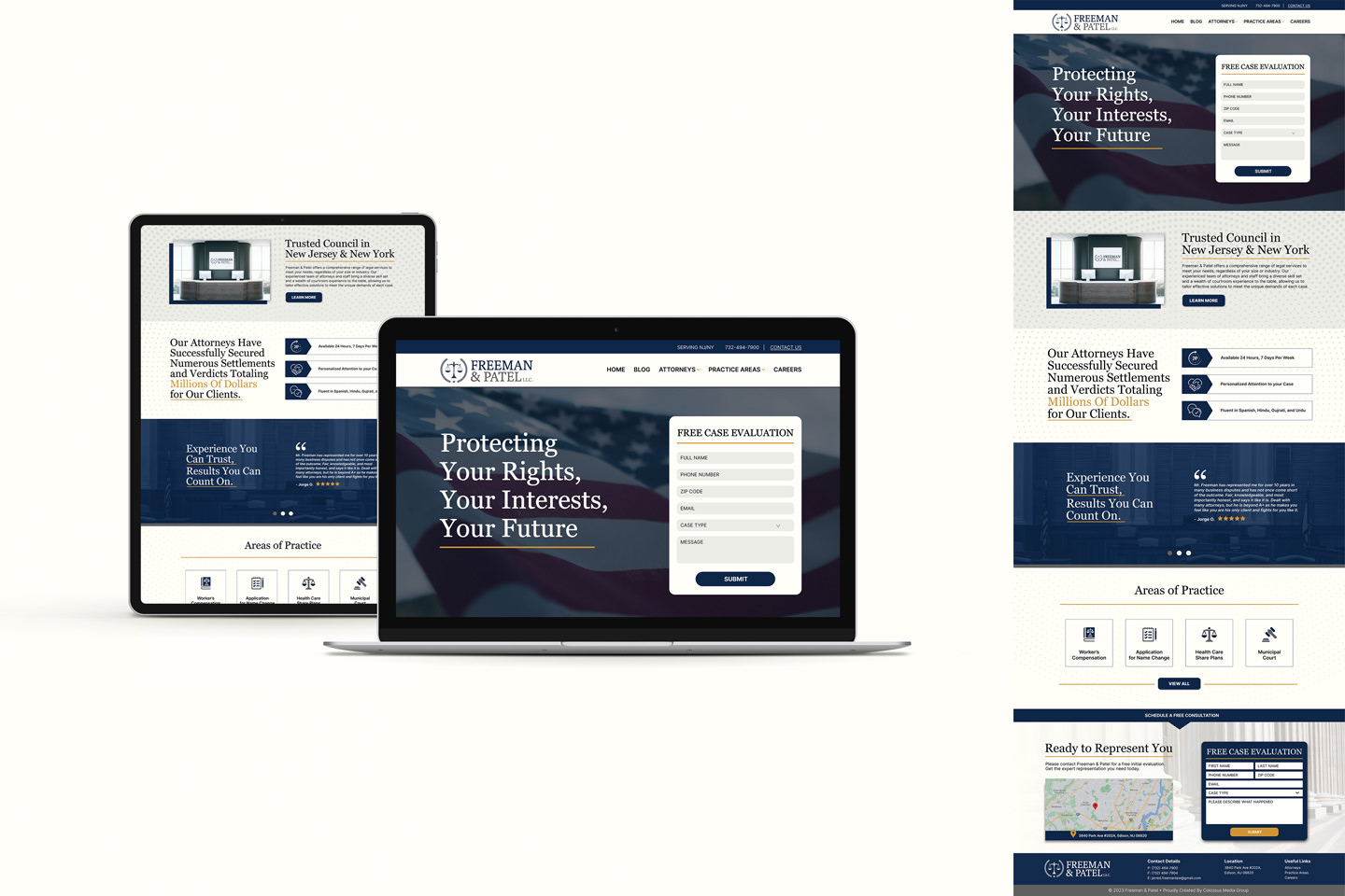 Designed Homepage for Website