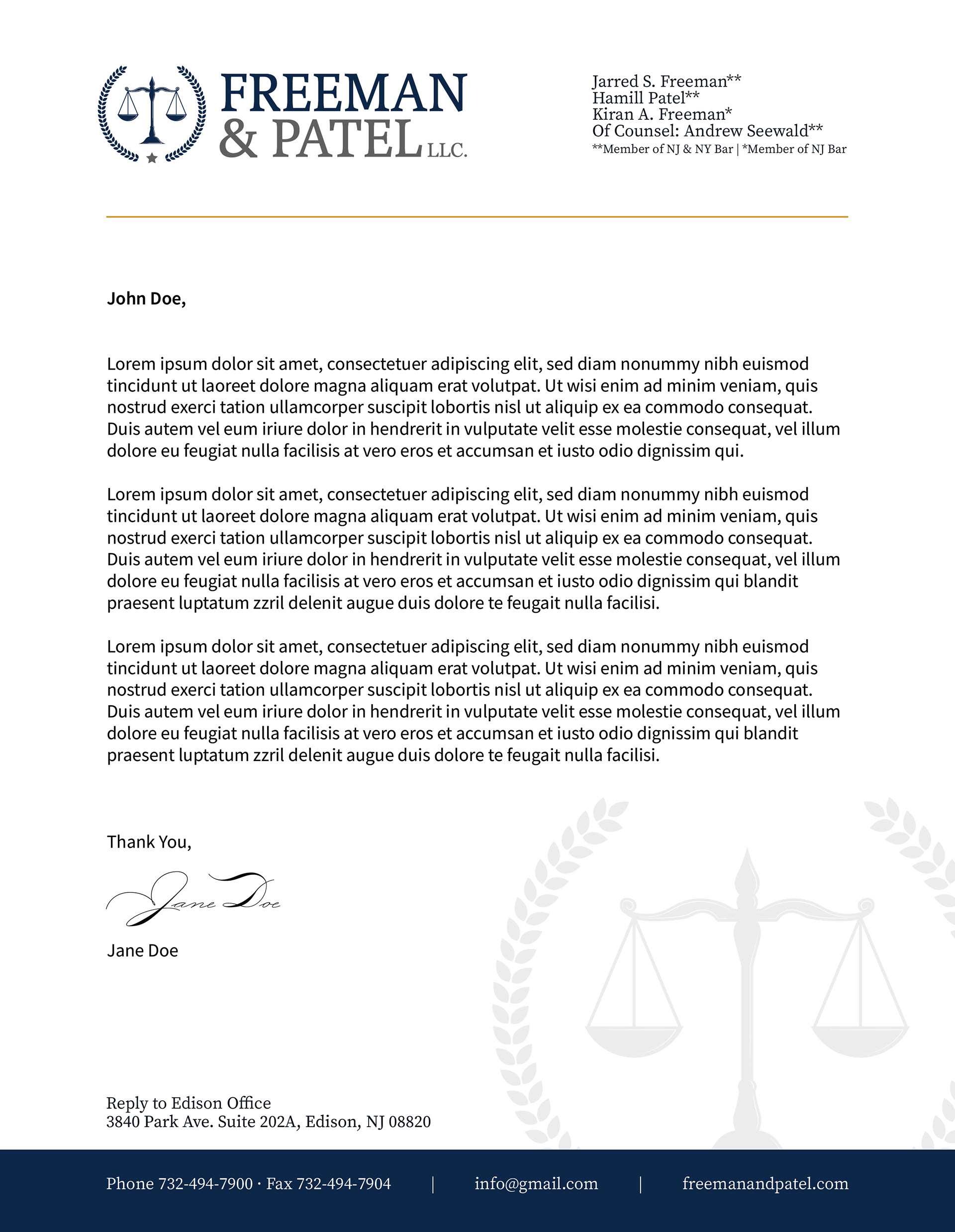Designed Letterhead