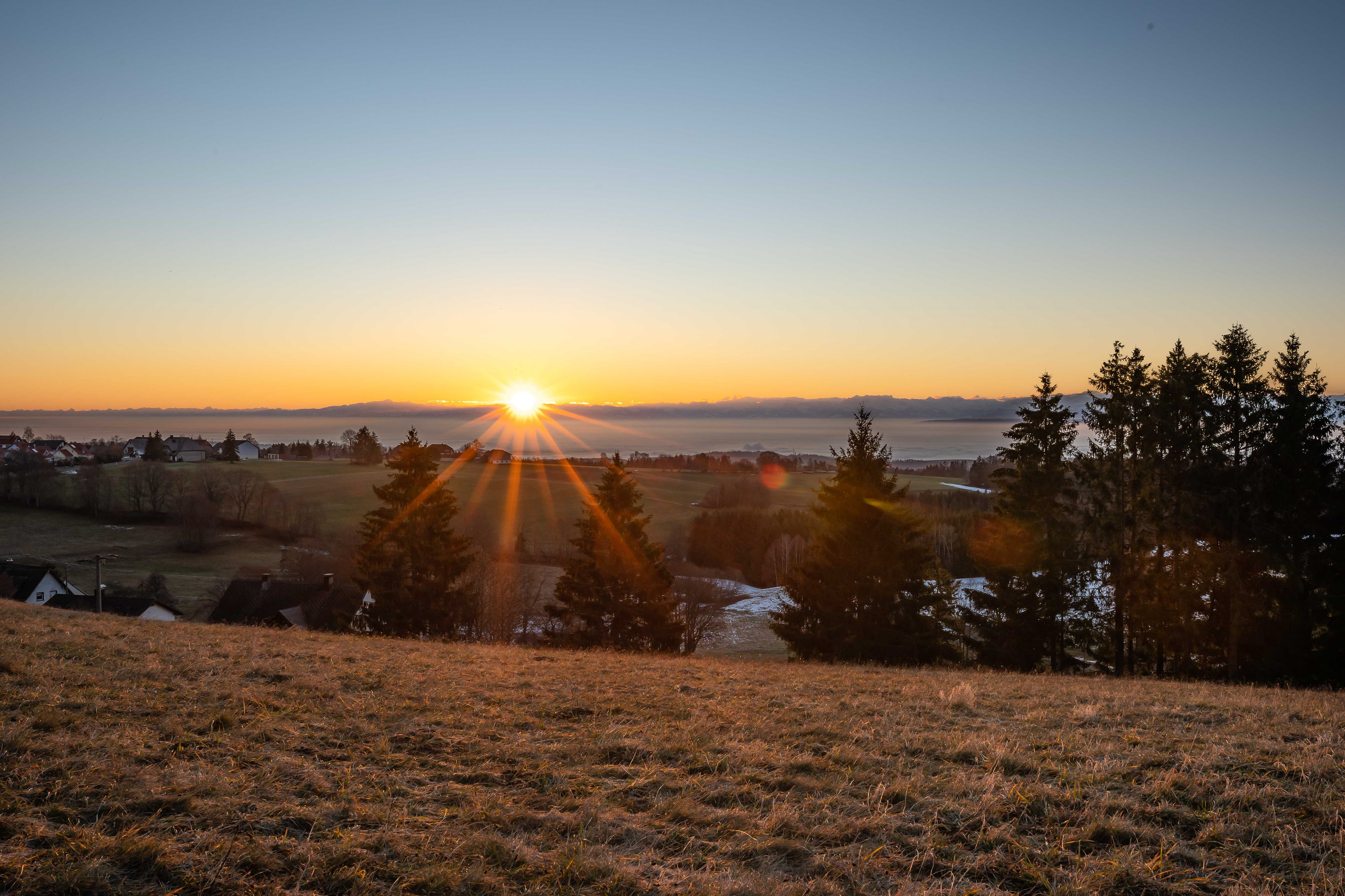 Sonnenaufgang bei Tiefenhäusern