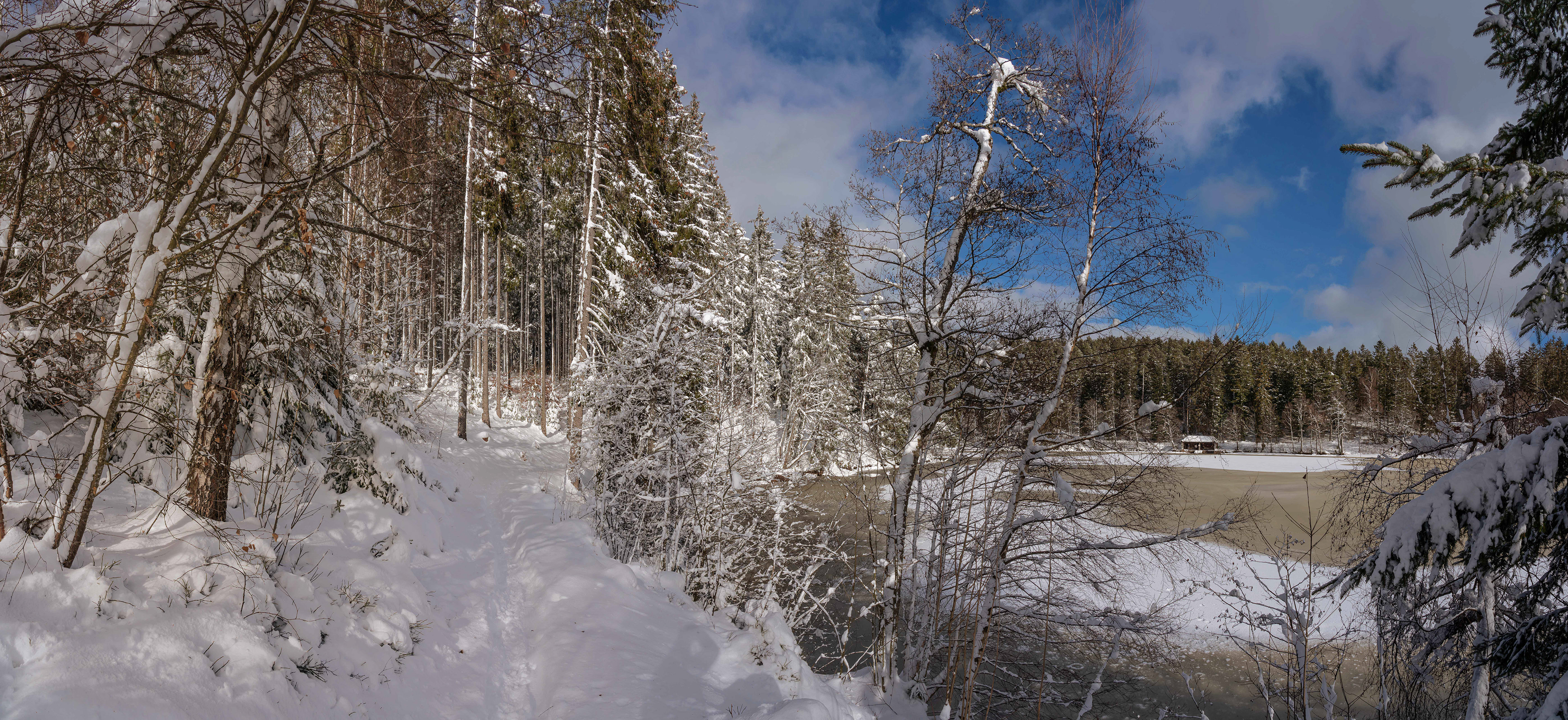 Winteridylle am Schlüchtsee bei Grafenhausen
