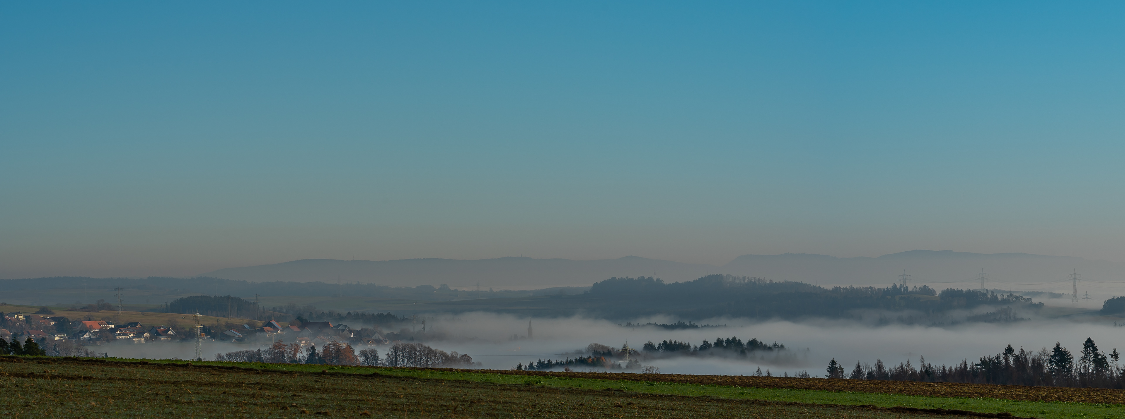 Blück von Nöggenschwiel ins östliche Rheintal