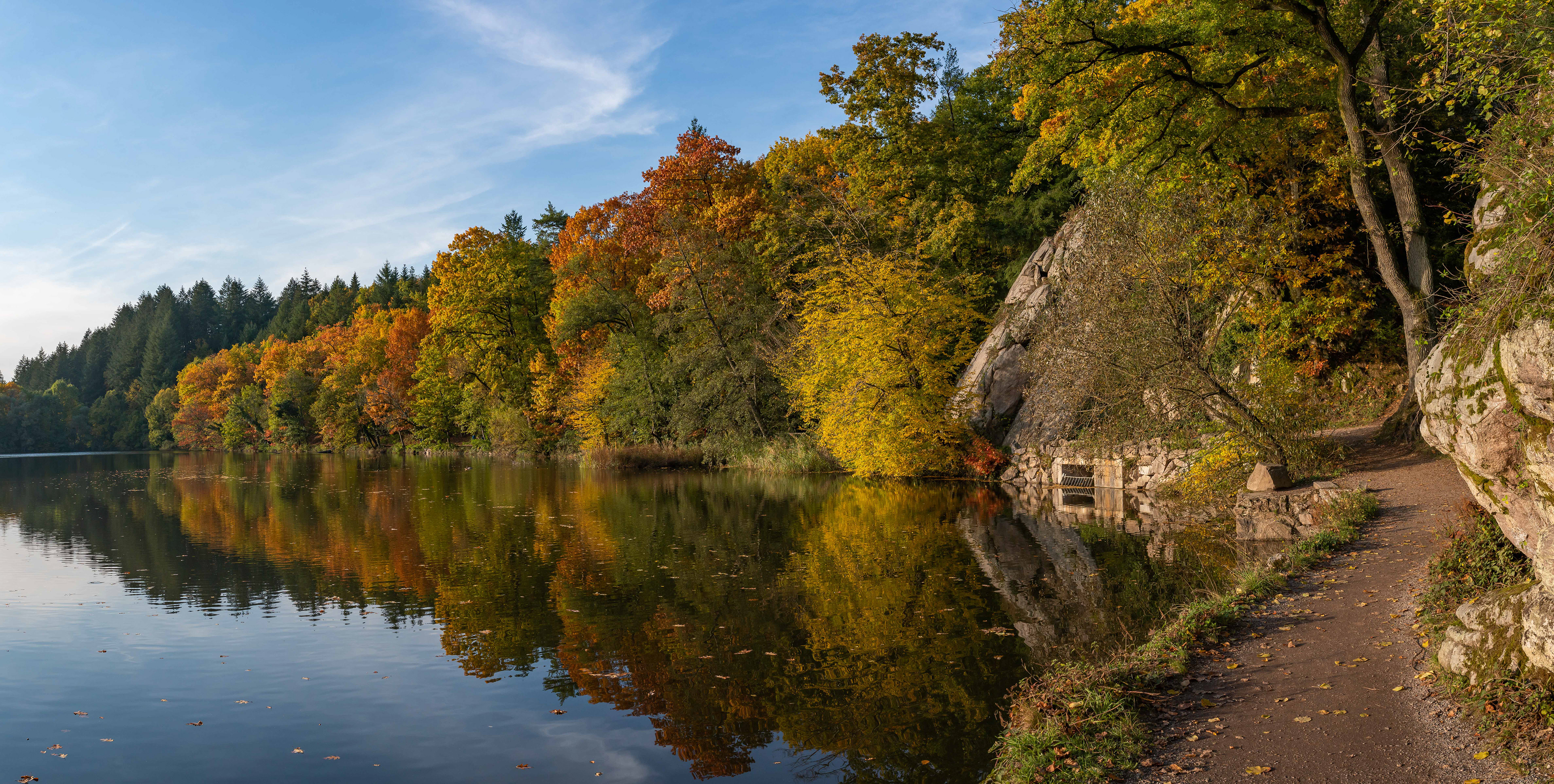 Herbst am Bergsee Bad Säckingen