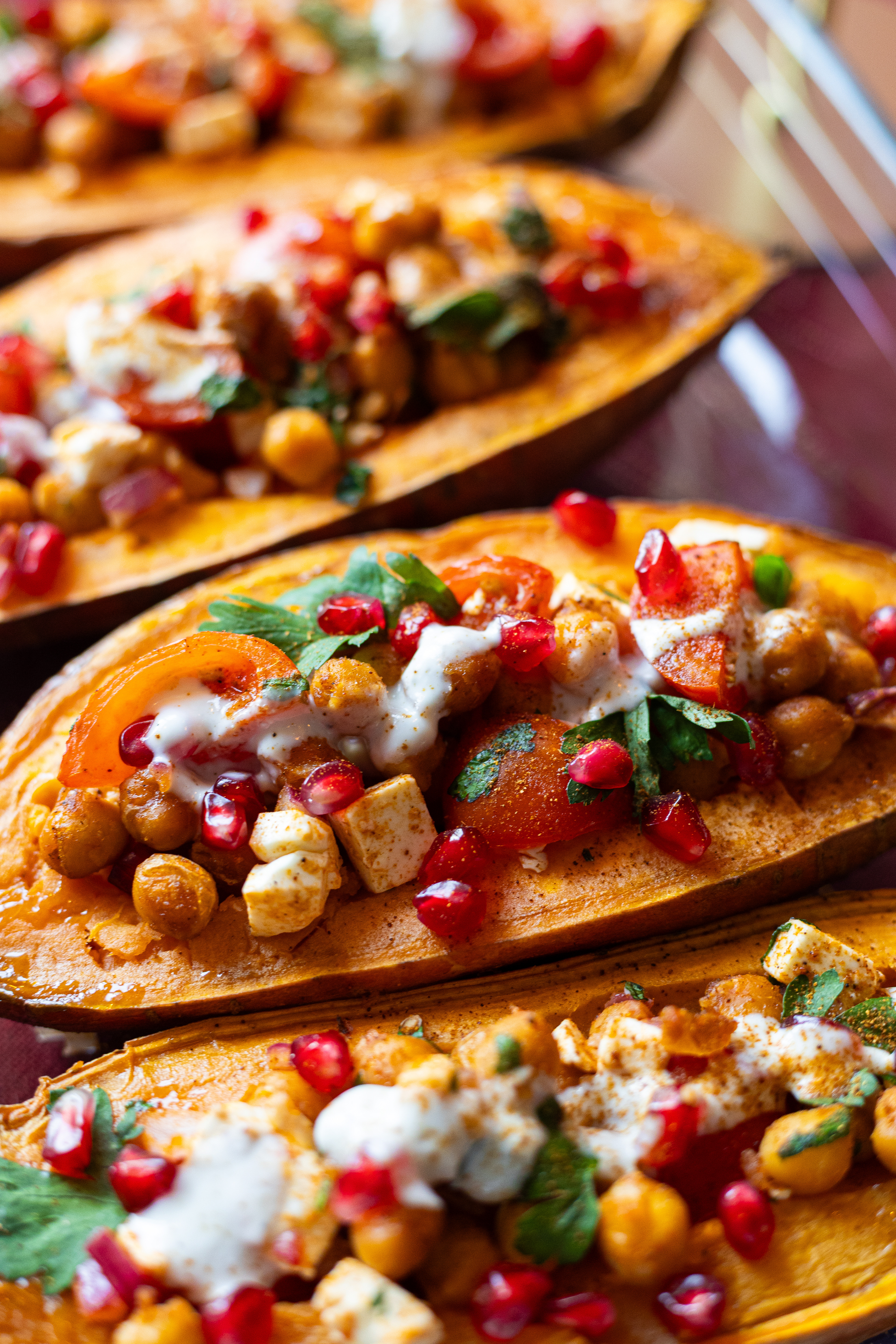 Weihnachtsmenü für Tegut: gefüllte Ofen-Süßkartoffel © Evelyn Klein