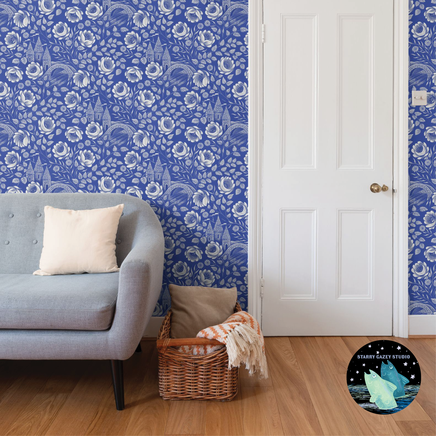 Darker Blue Jasperware Wallpaper: https://www.spoonflower.com/en/wallpaper/19708766-midlandia-dark-blue-jasperware-by-starry_gazey_studio