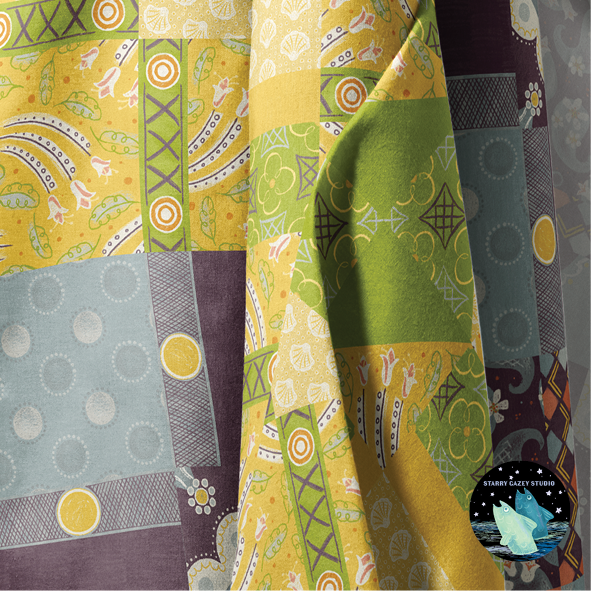 all three quilt by the yard designs https://www.spoonflower.com/collections/1485108-charleston-studio-collection-by-starry_gazey_studio