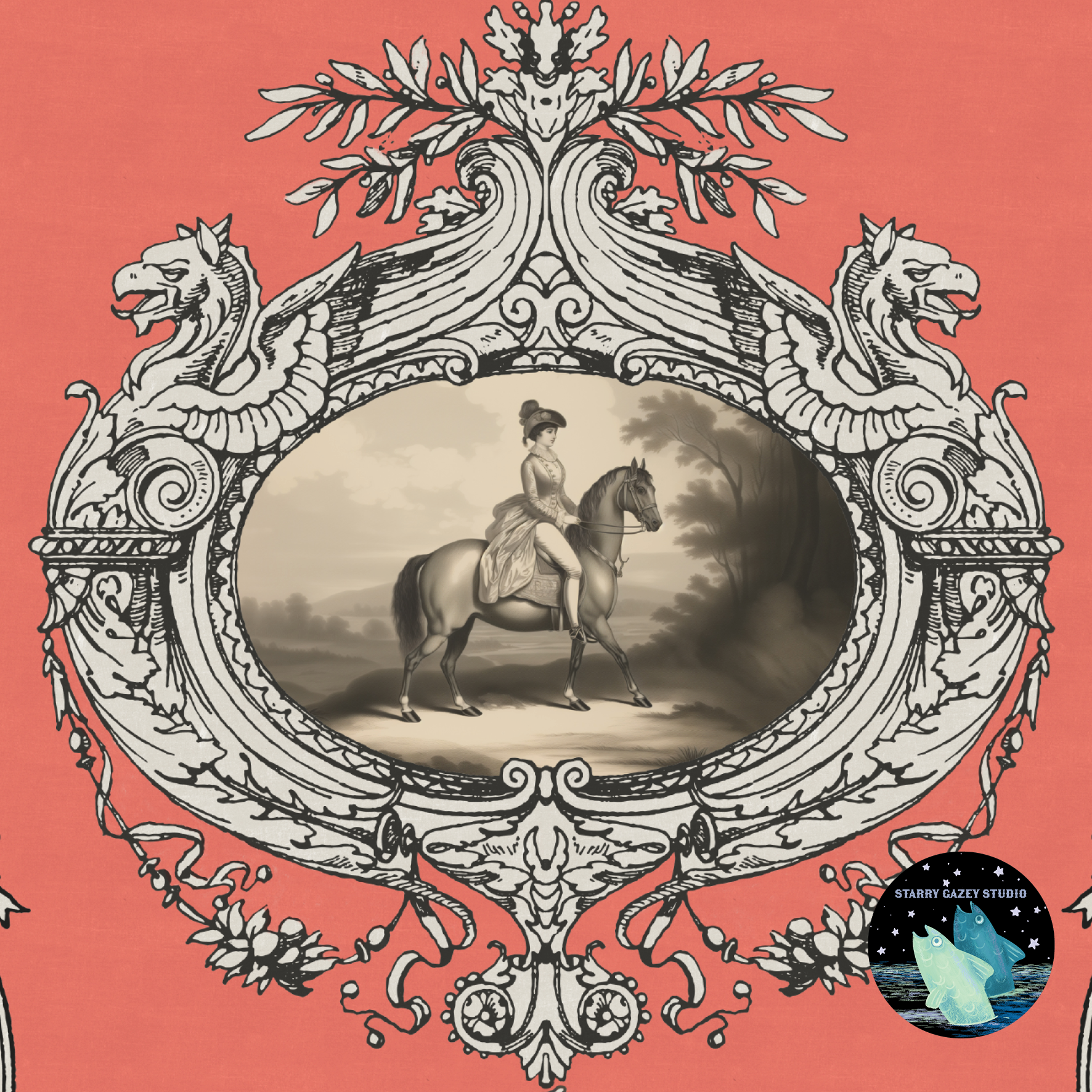 Coral Sunset  https://www.spoonflower.com/artists/designs/18202923